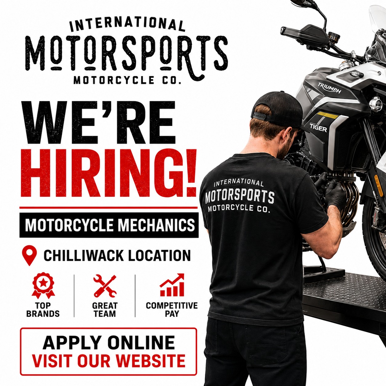 International Motorsports Motorcycle Company Facebook ad