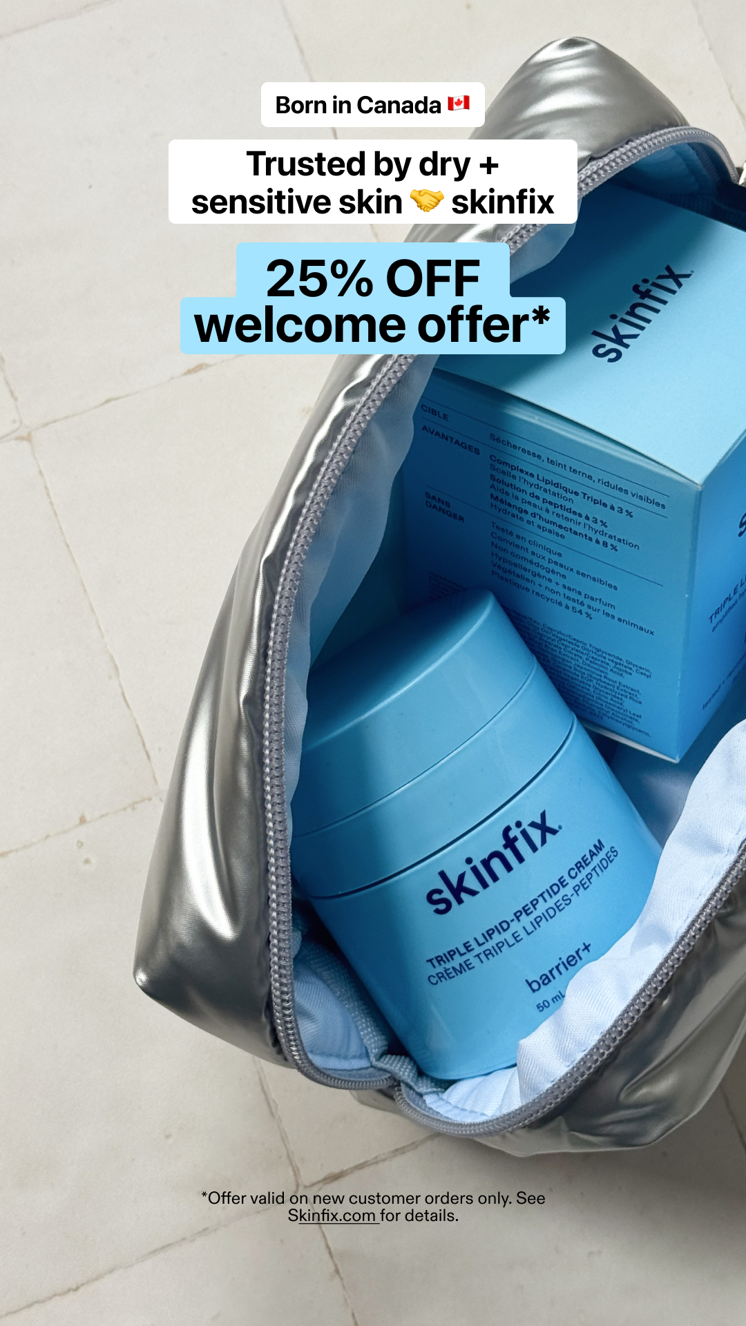 Skinfix Inc. Facebook ad