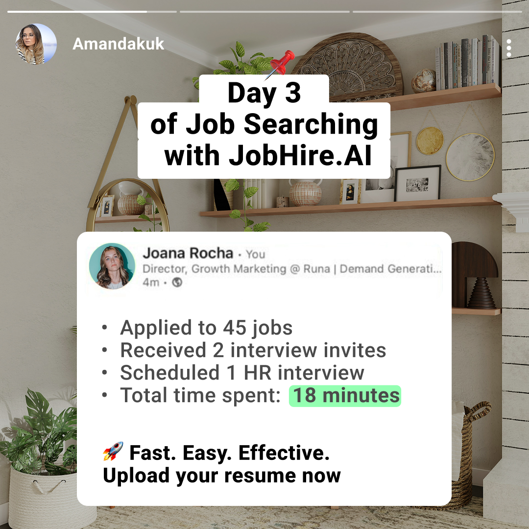 JobHire.AI: Your Easiest Job Search, EVER, Awaits Facebook ad: Struggling to Get Interviews? Try This!
