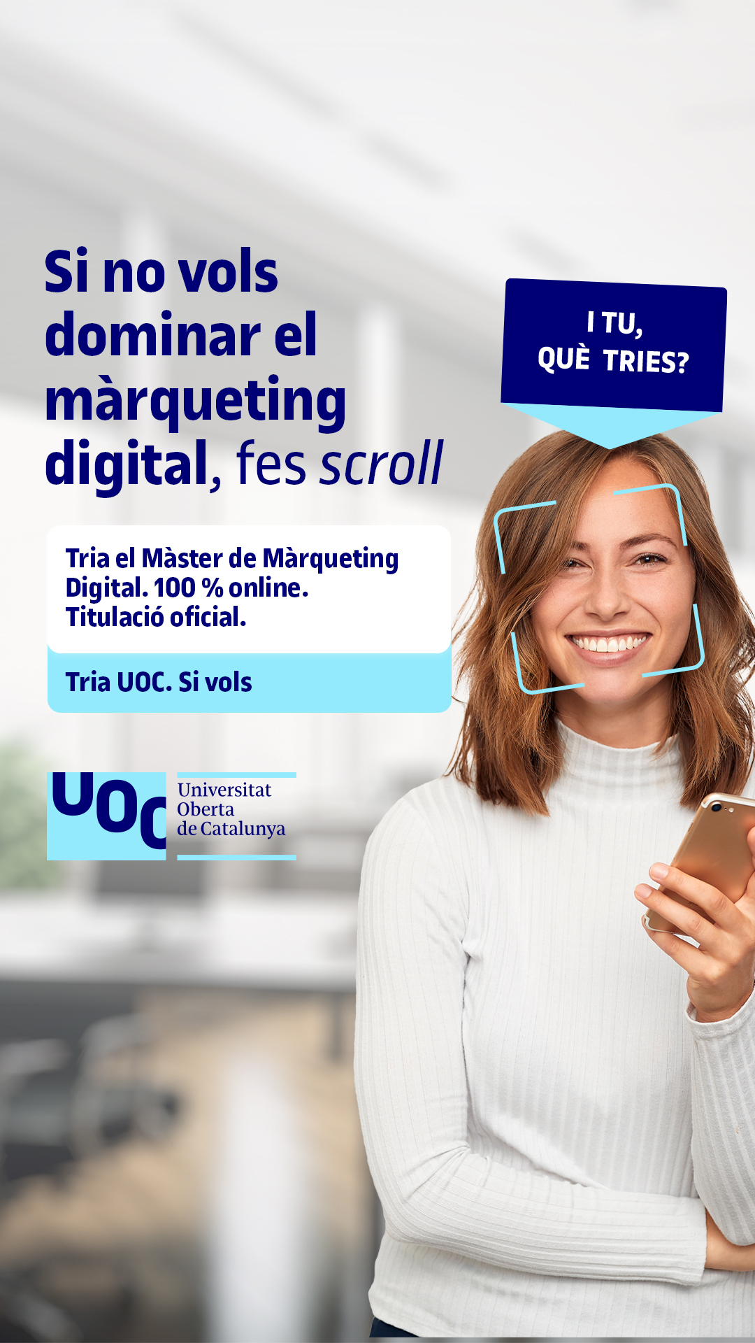 Universitat Oberta de Catalunya (UOC) Facebook ad