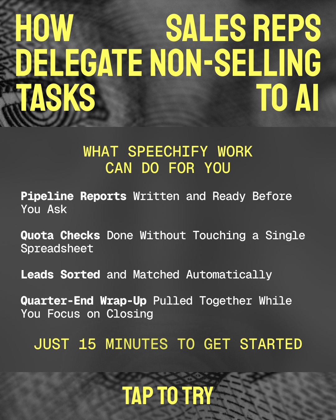 Speechify Work Facebook ad