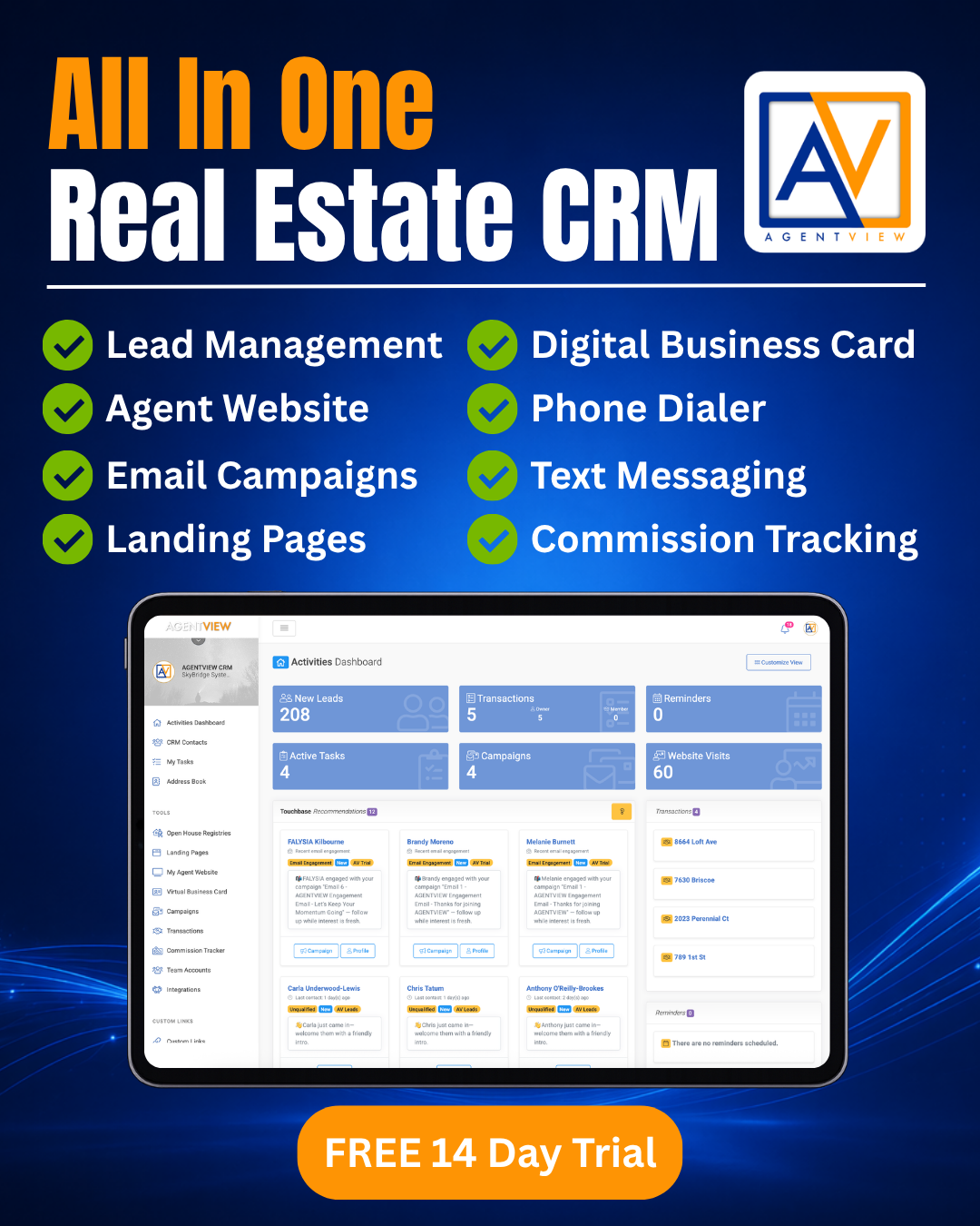 Agentview CRM Facebook ad