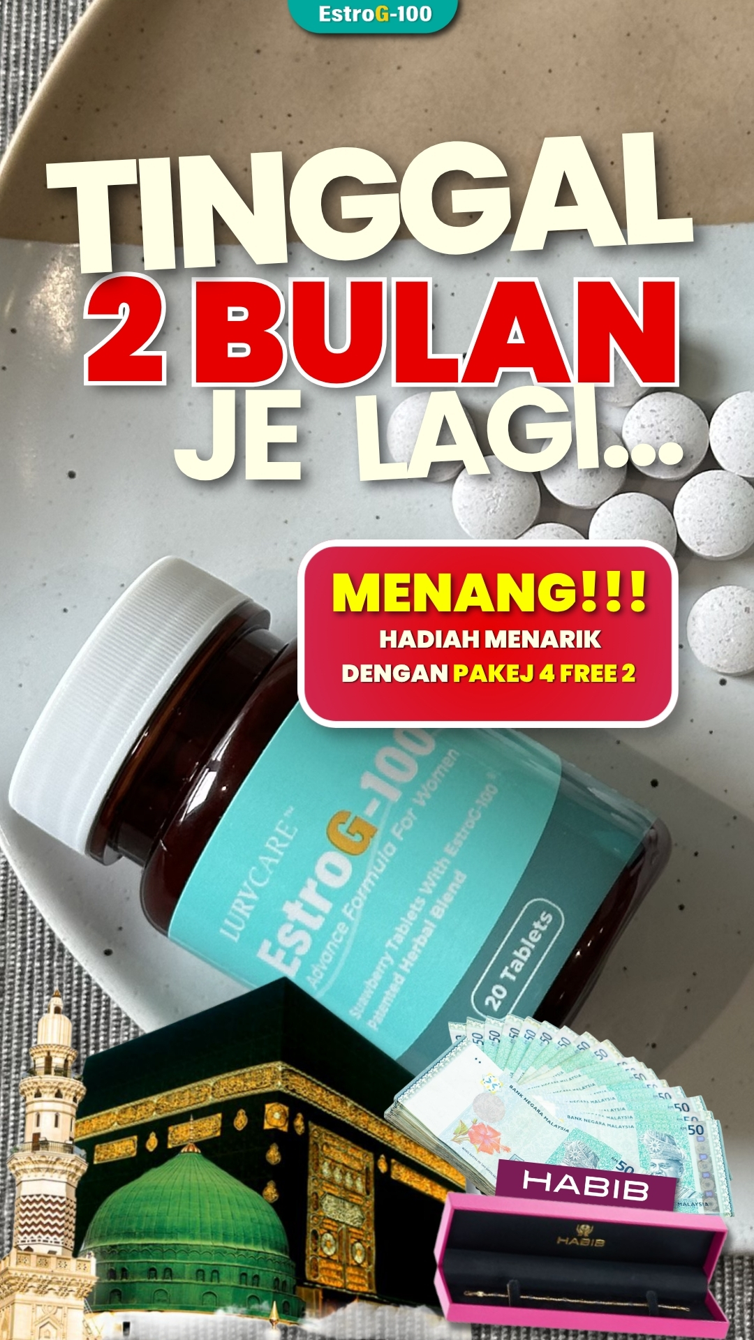 EstroG-100 - Rahsia Wanita Menopause Facebook ad