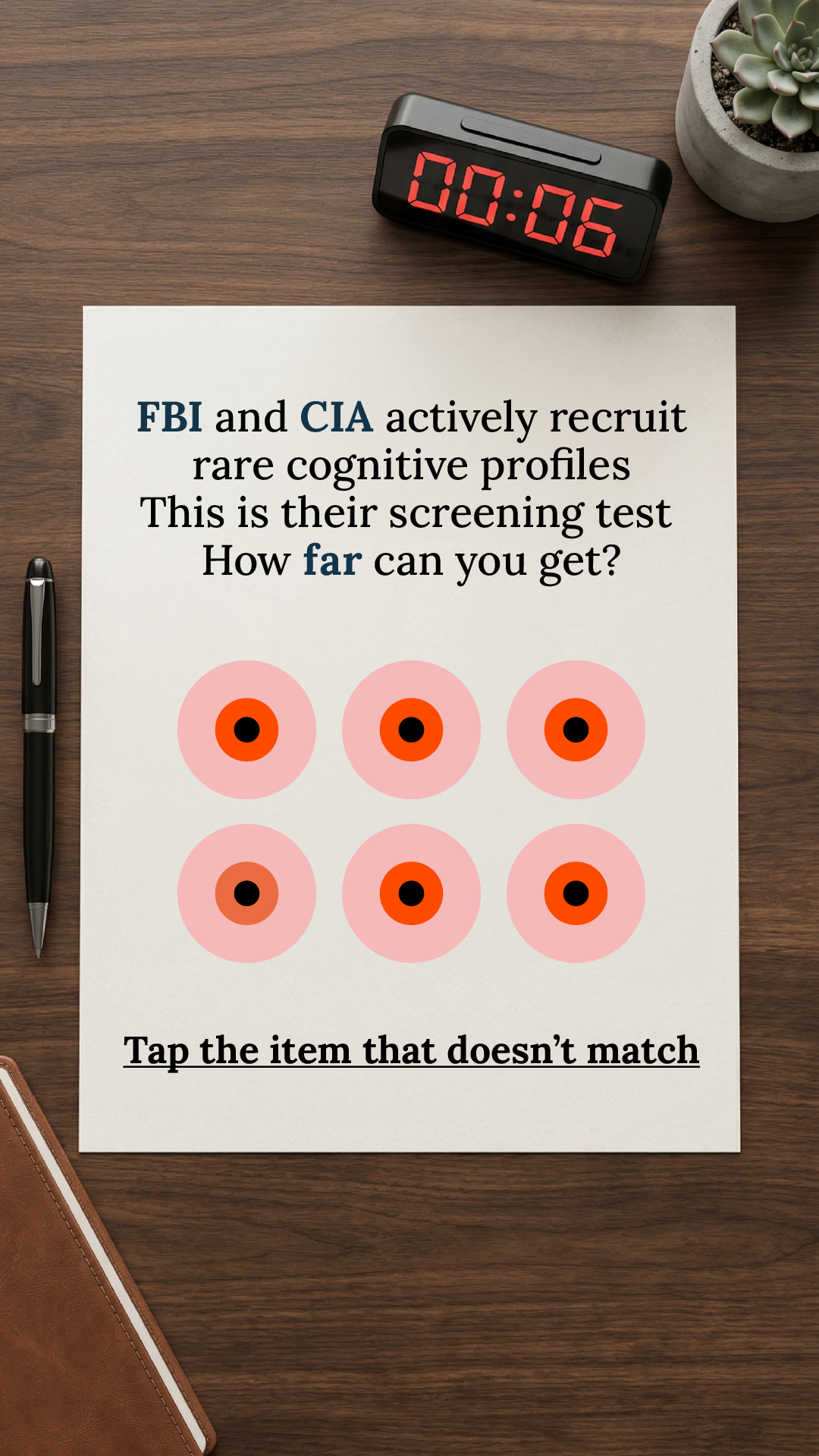 Brain Health Check Facebook ad