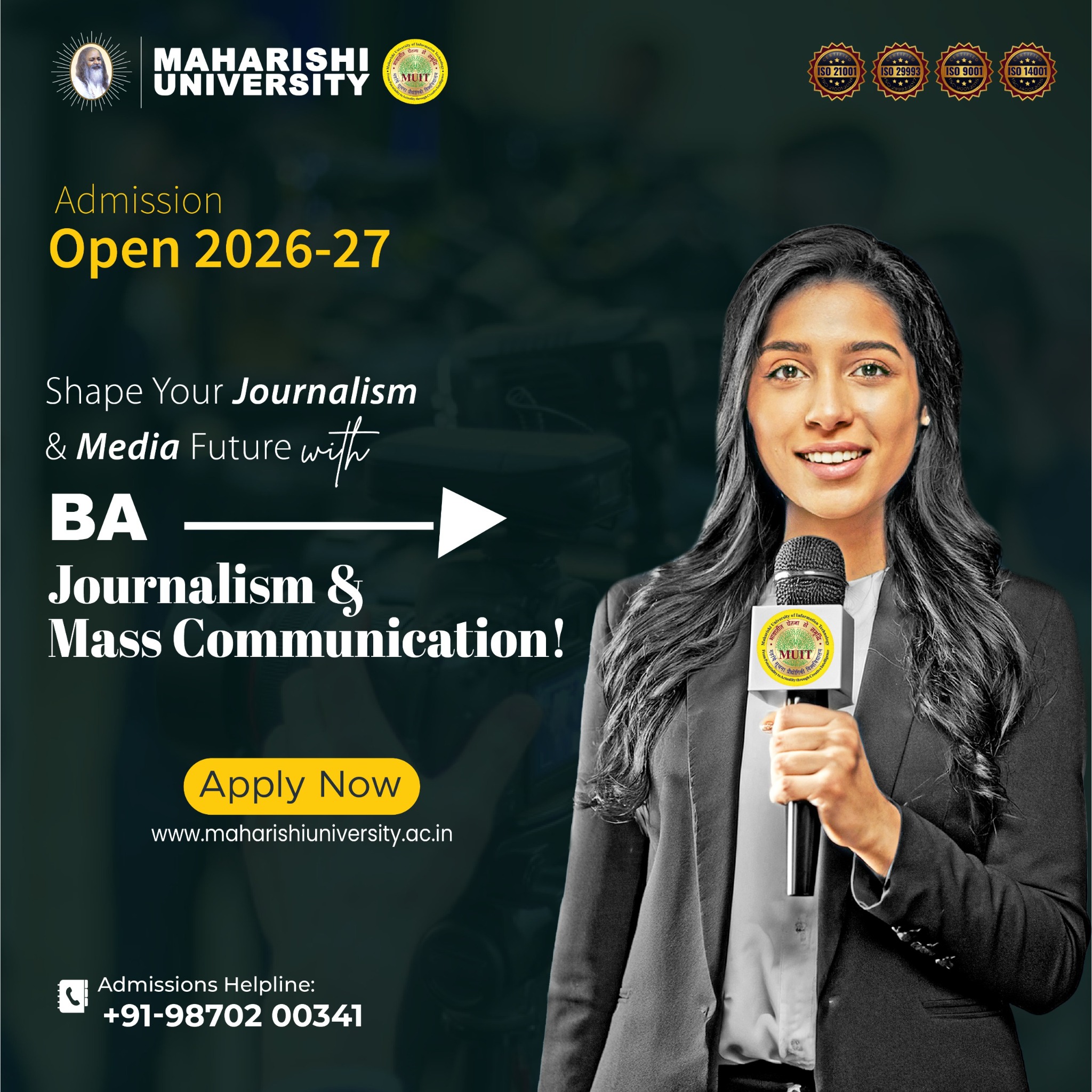 Maharishi University of Information Technology Facebook ad
