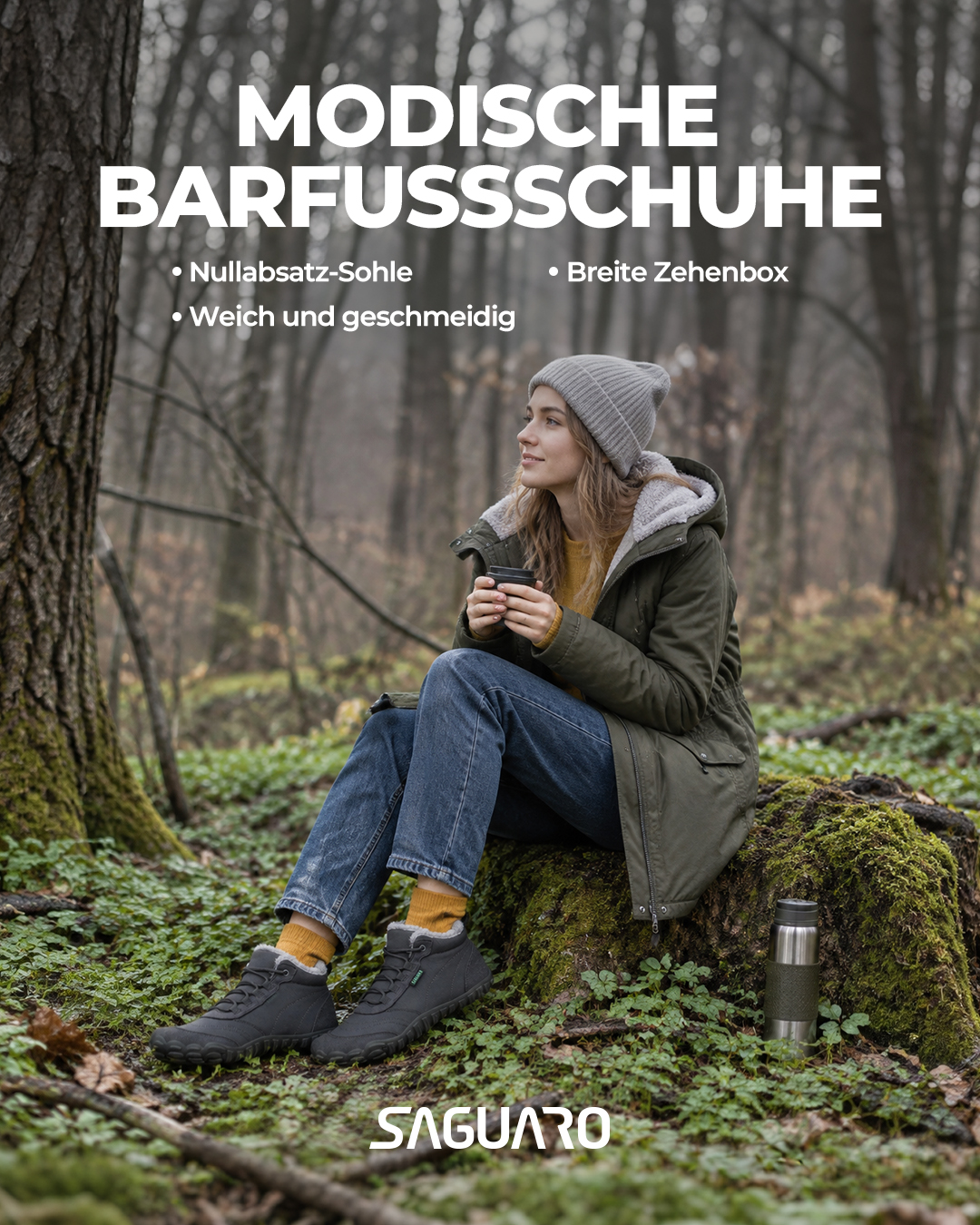 Saguaro De Facebook ad: Winterstiefel mit Barfuß-Sohle
