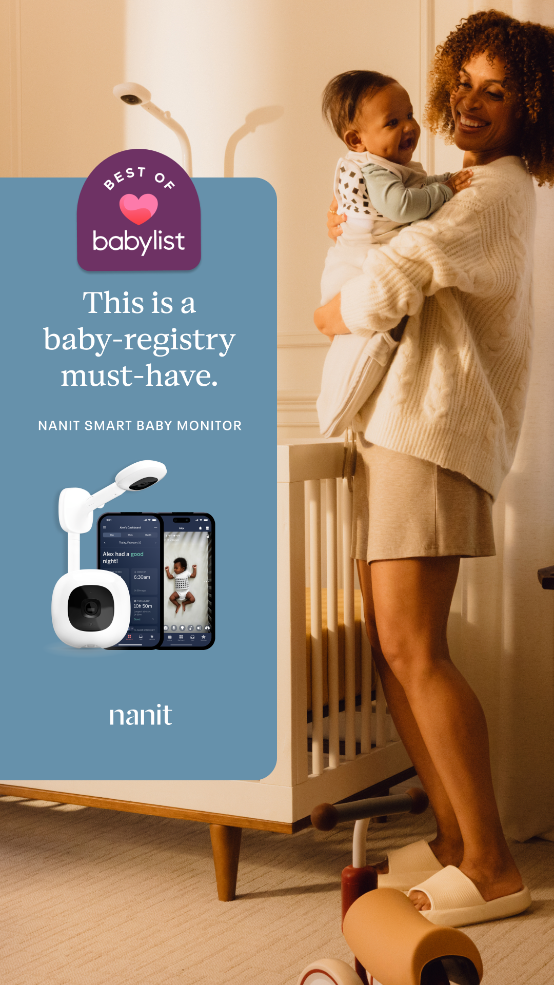 Nanit Facebook ad from Jan 22, 2026