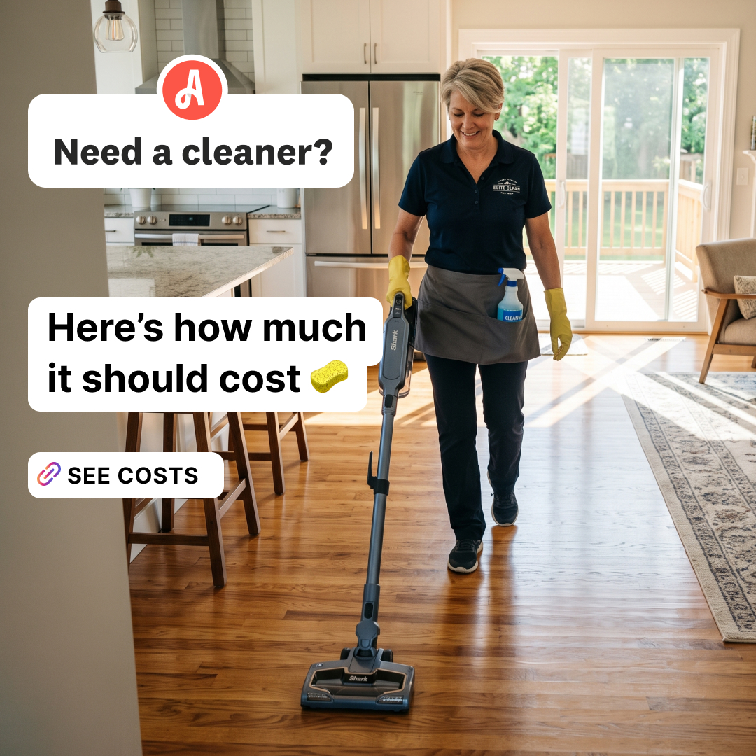 Angi Facebook ad: Maid Service Costs 101