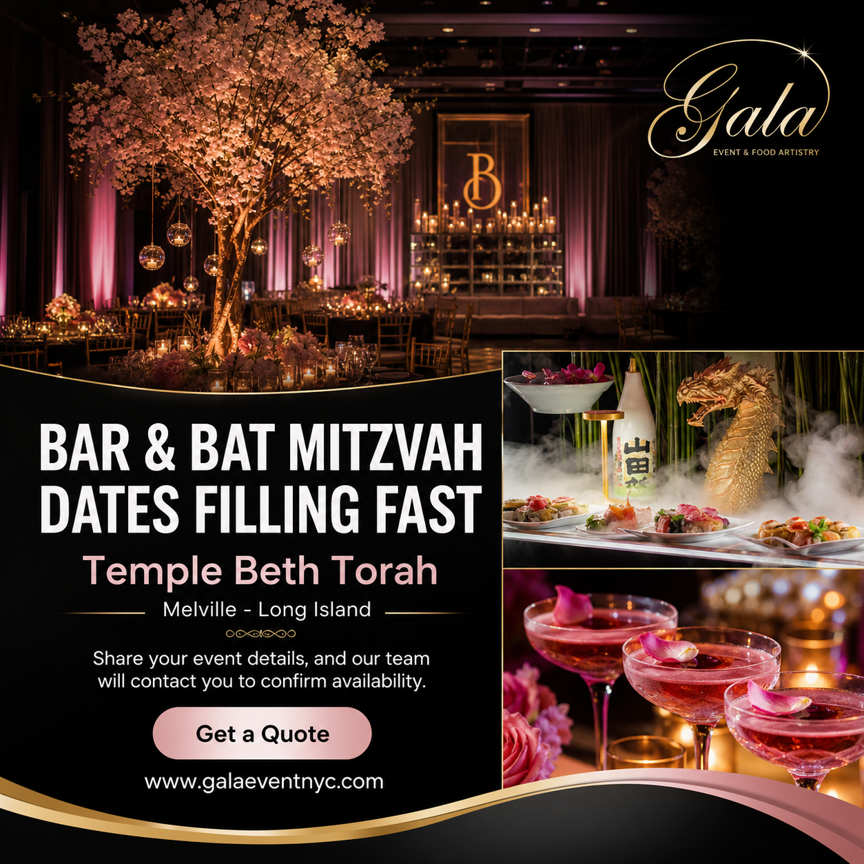 Gala Event & Food Artistry Facebook ad