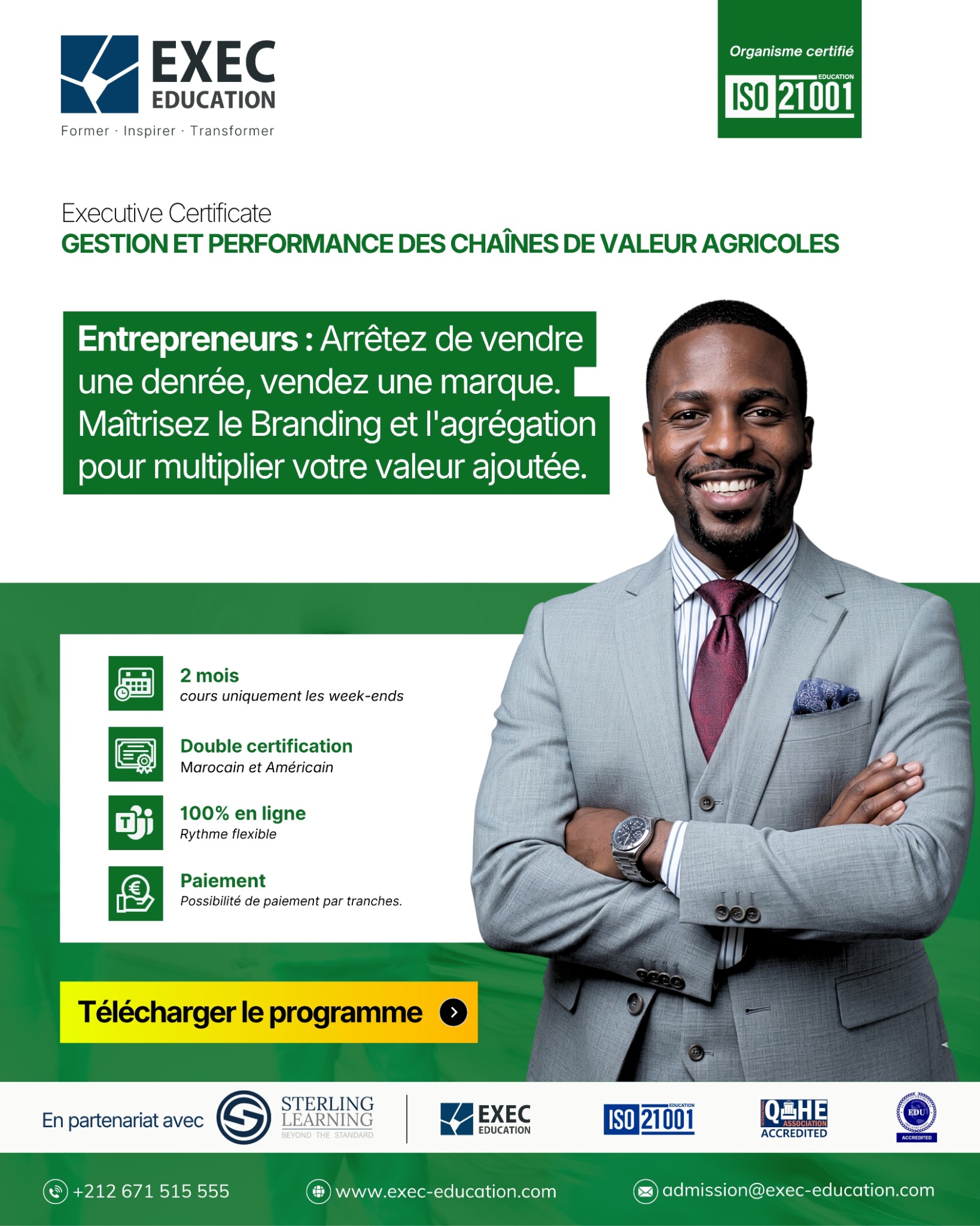 EXEC Education Facebook ad: Créez une marque agricole