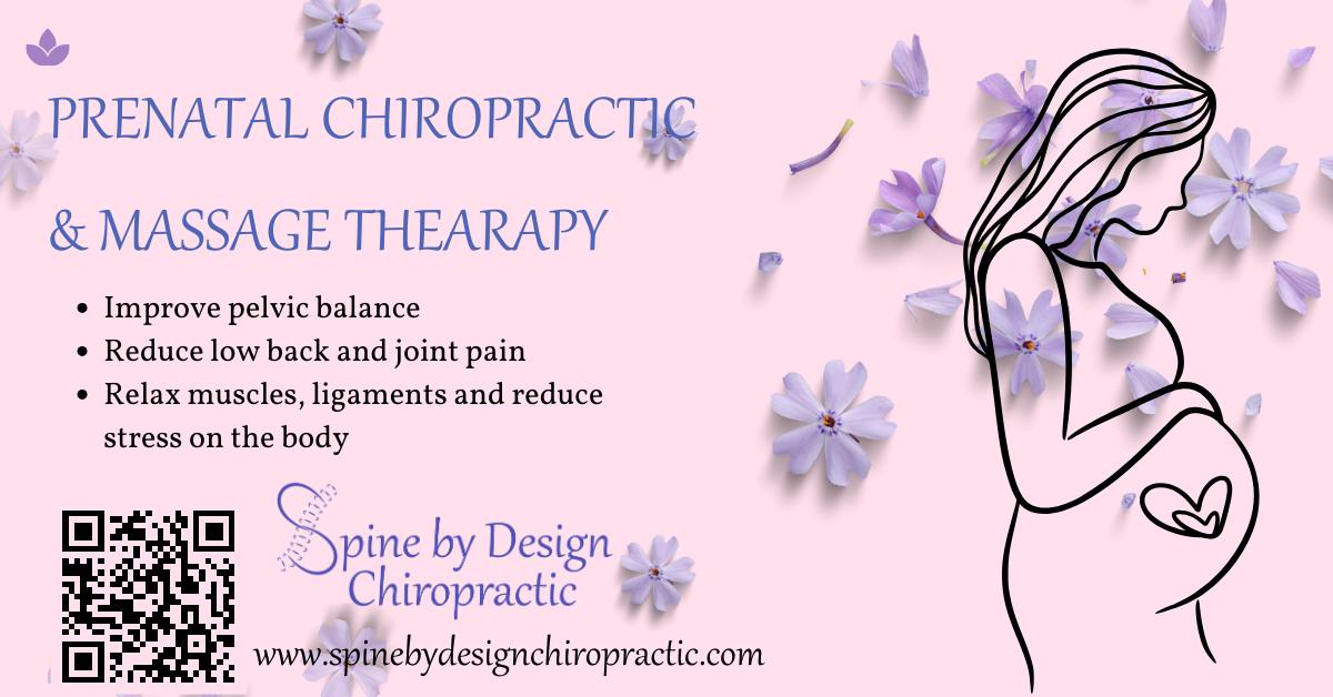 Spine By Design Chiropractic Facebook ad: Hey Momma, are you tired of pregnancy-related aches…