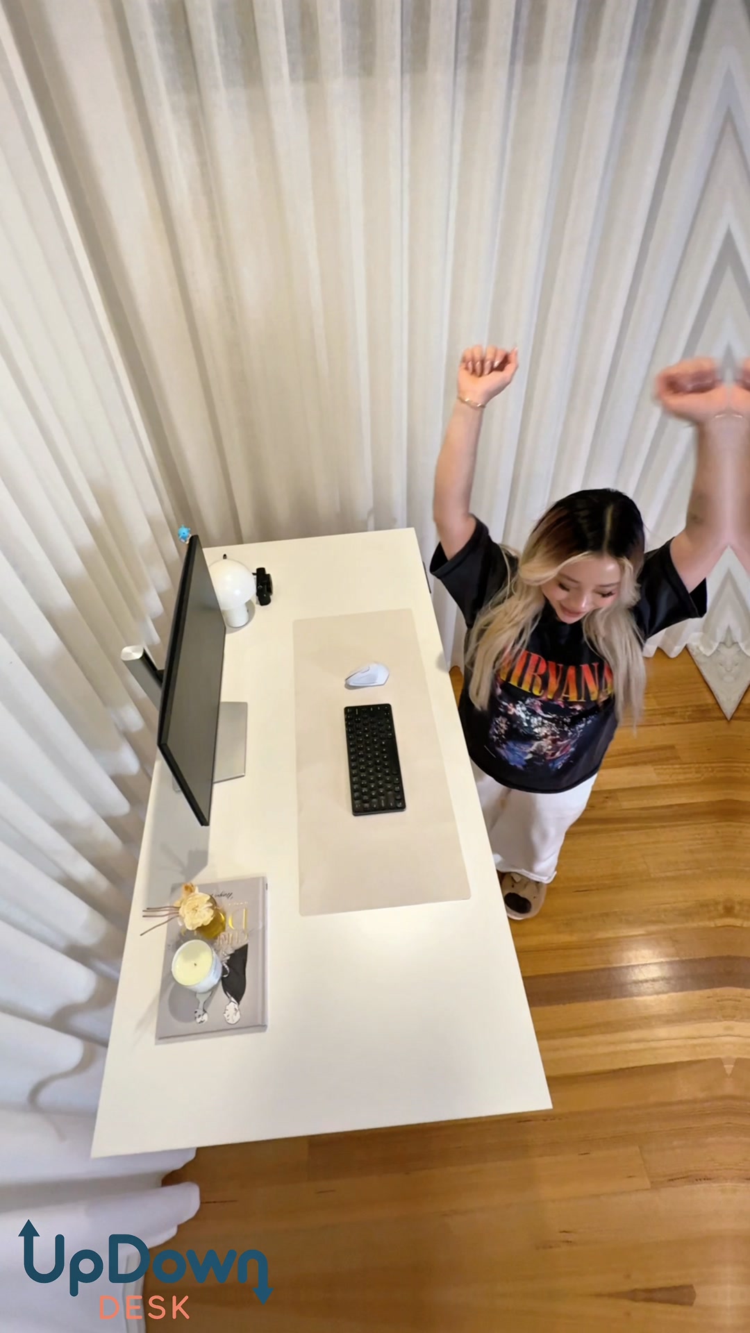 UpDown Desk Facebook ad: New LYFT UpDown Desk from an amazing $499