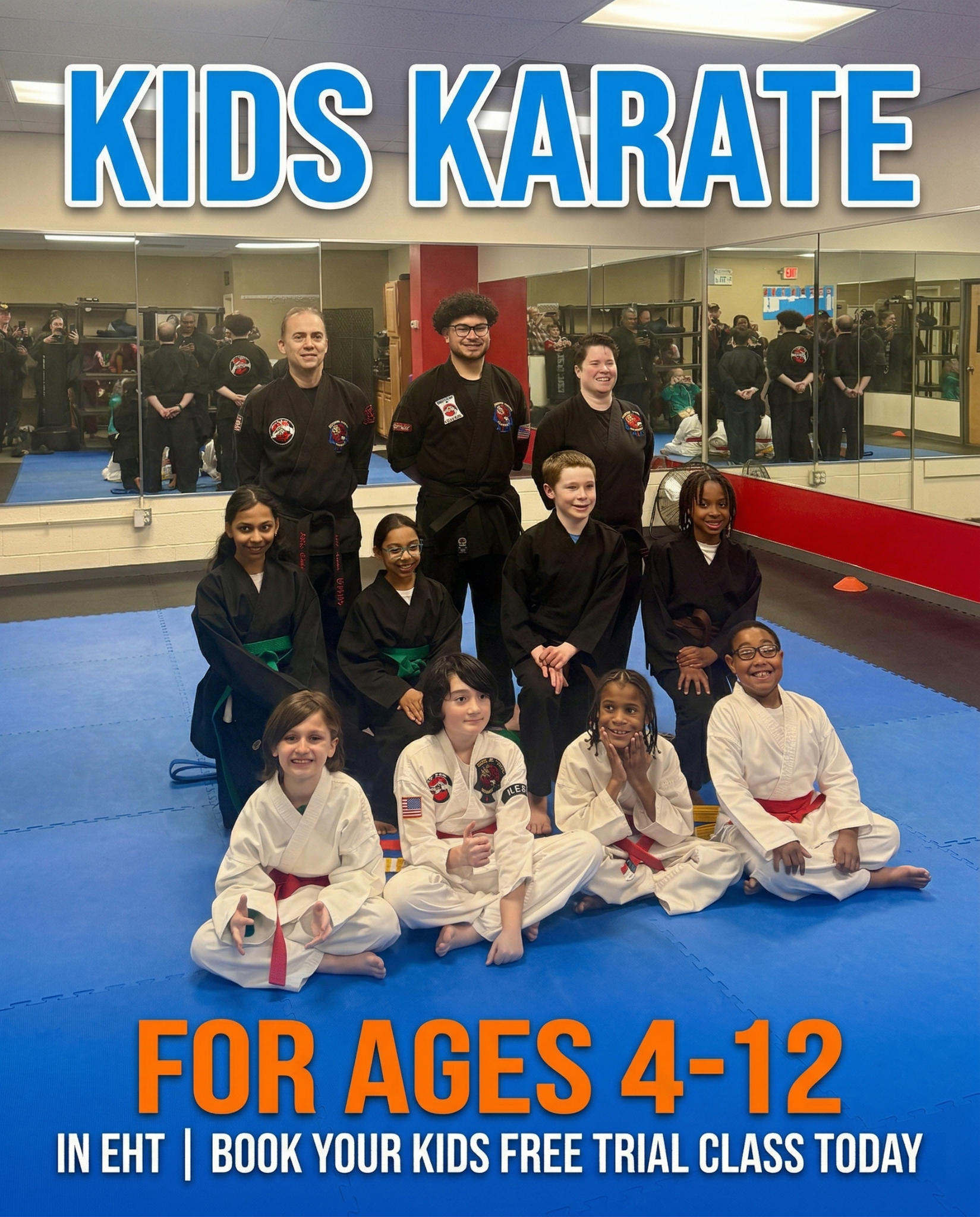 Modesto's Karate Academies -Egg Harbor Township, NJ Facebook ad: Free Kids Karate Class in Egg Harbor Township