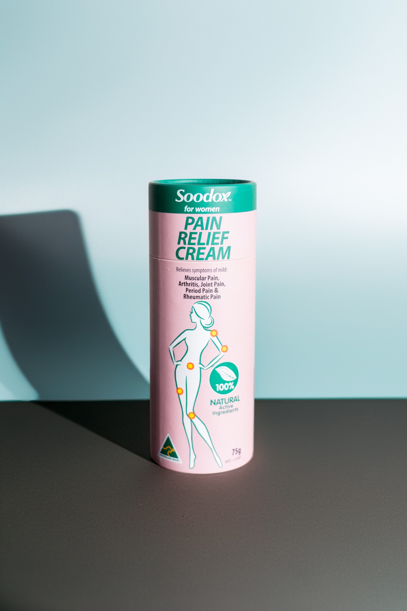 Soodox Co. Facebook ad: Women's Pain Relief Cream
