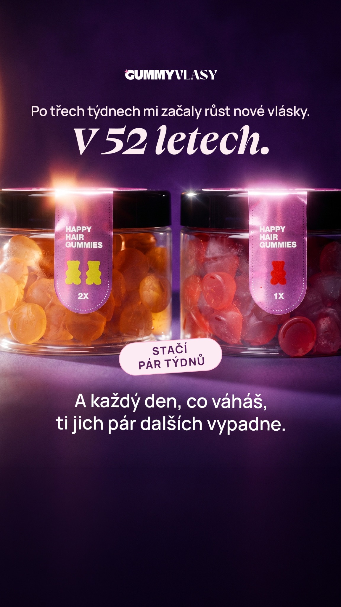 GUMMYPLUS.cz Facebook ad from Jul 1, 2026