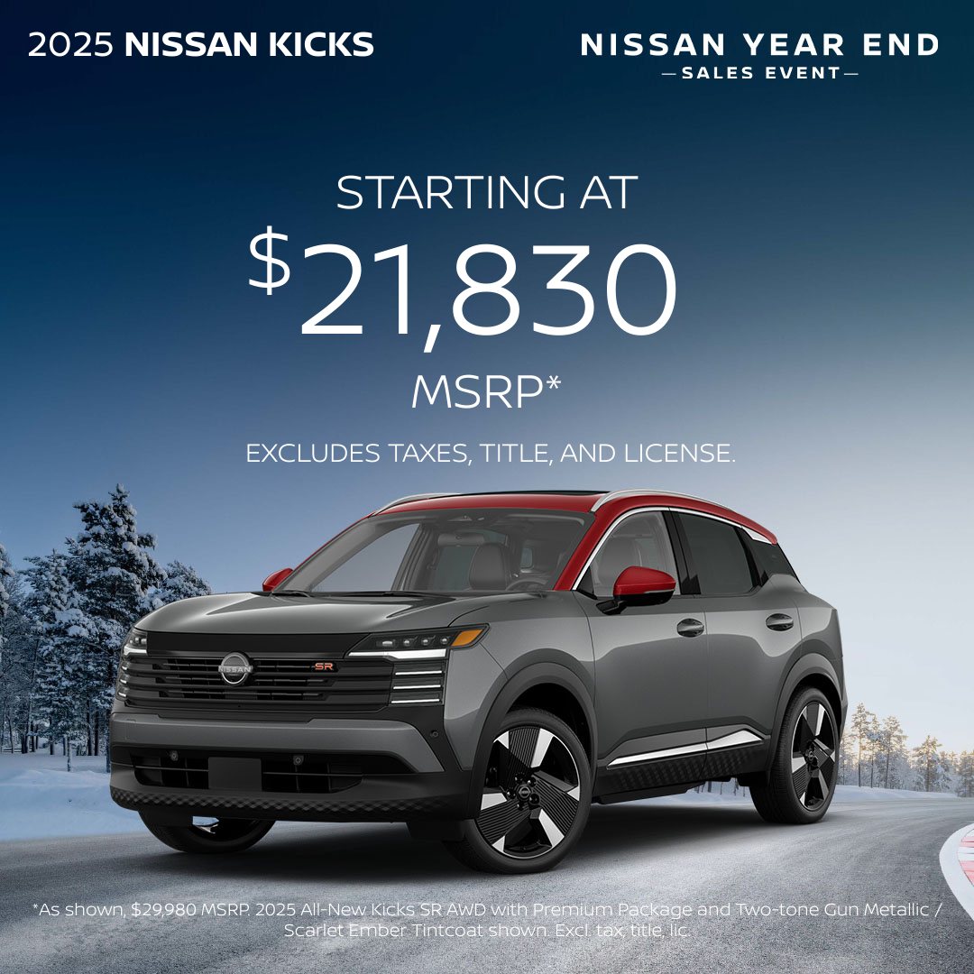 Nissan Facebook ad from Dec 31, 2025