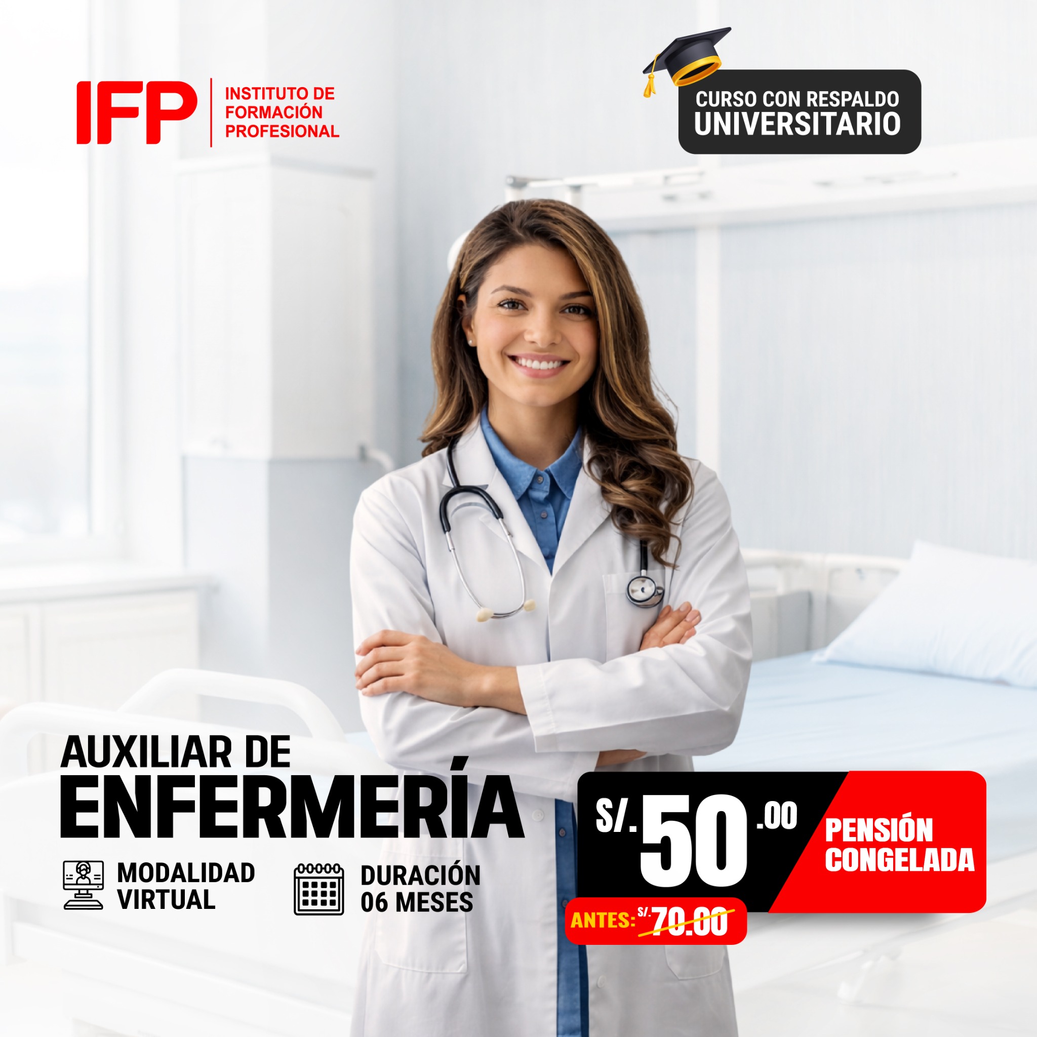 Instituto de Formación Profesional IFP Facebook ad: CERTIFÍCATE EN 06 MESES
