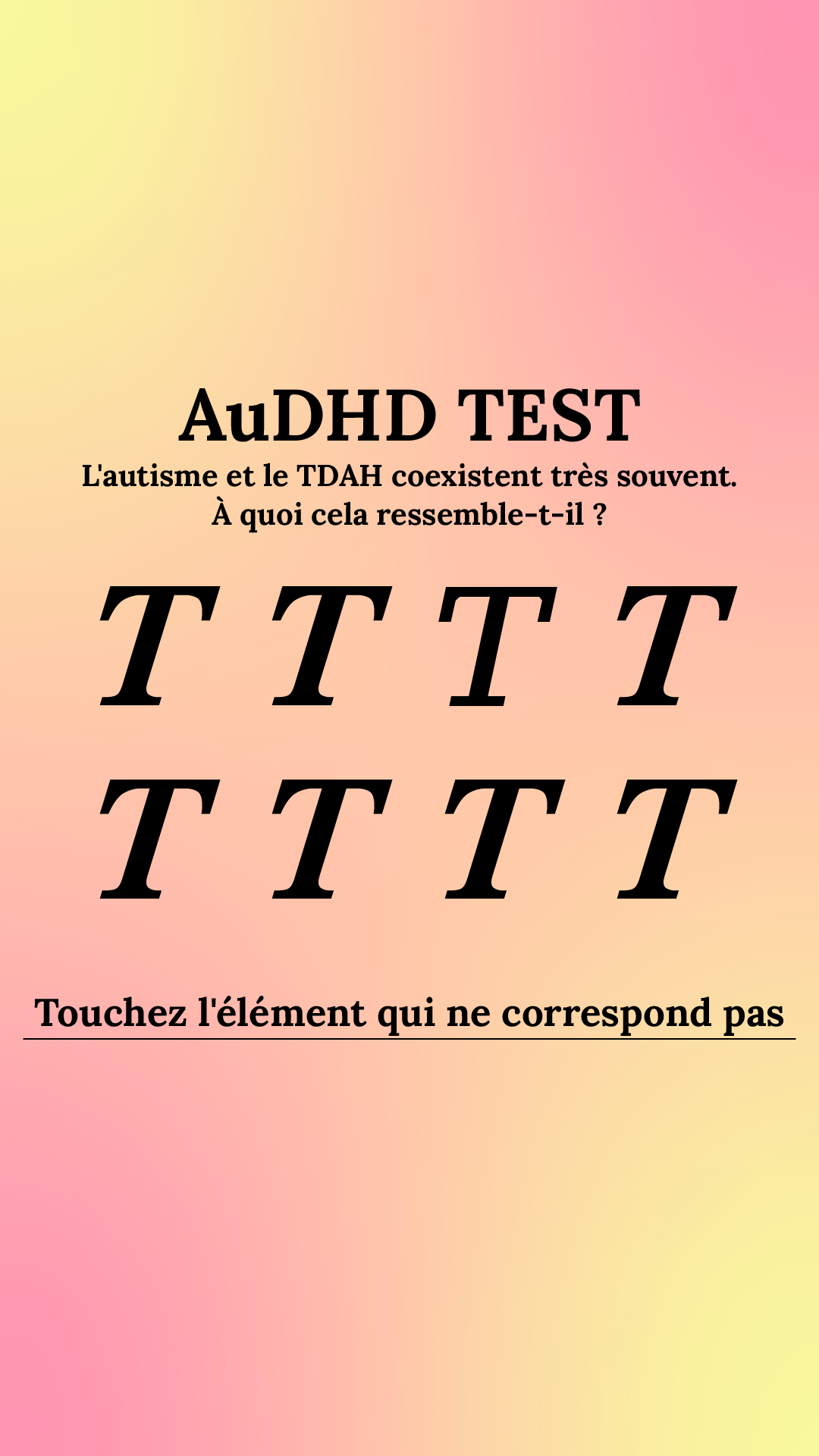 International IQ test Facebook ad