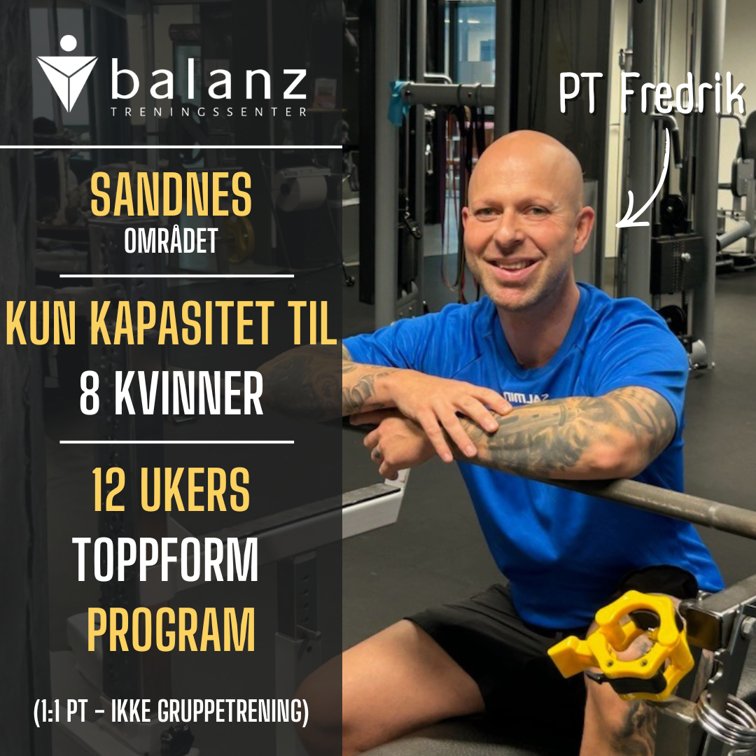 Balanz treningssenter Facebook ad: 12-Ukers Toppform Kampanje