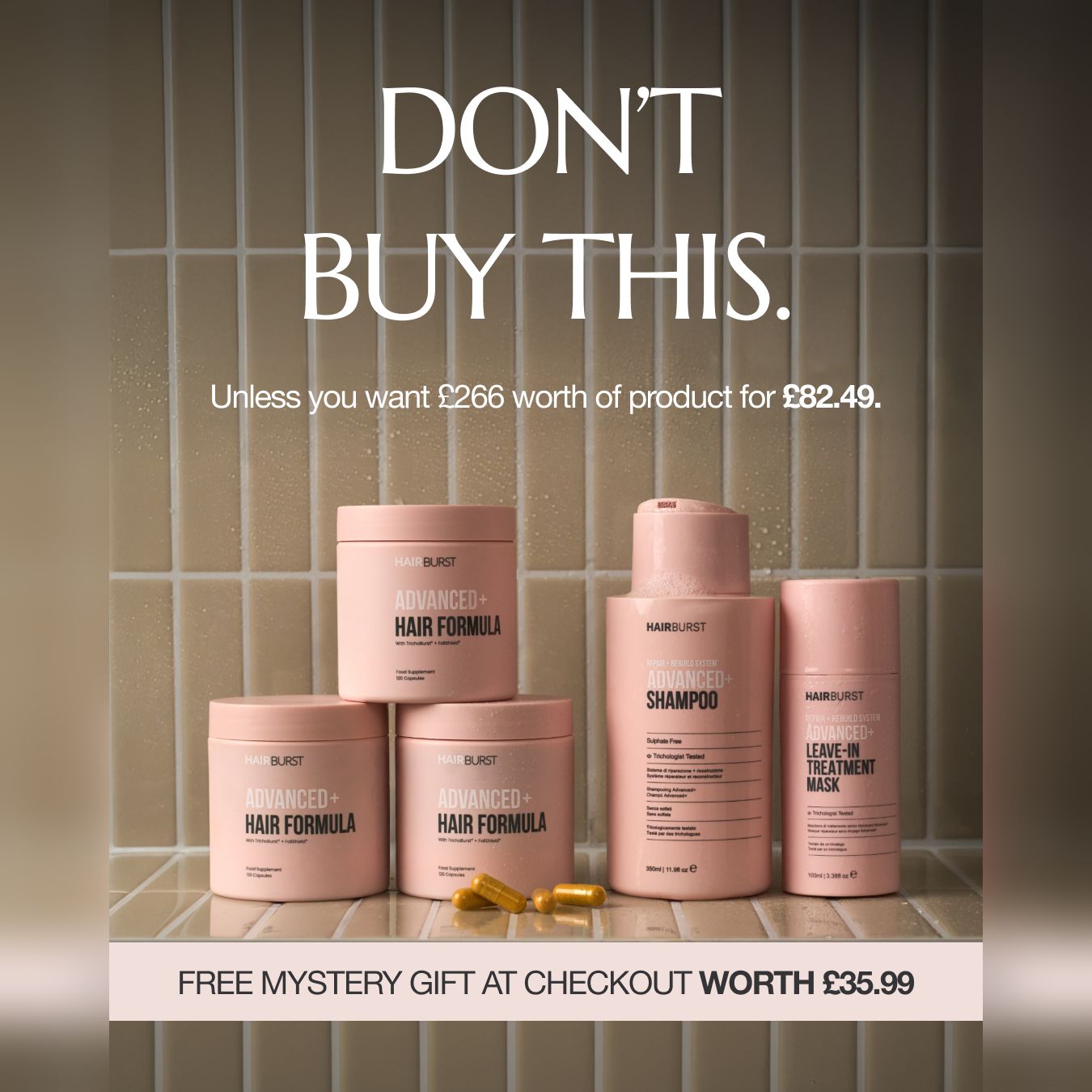 Hairburst Facebook ad