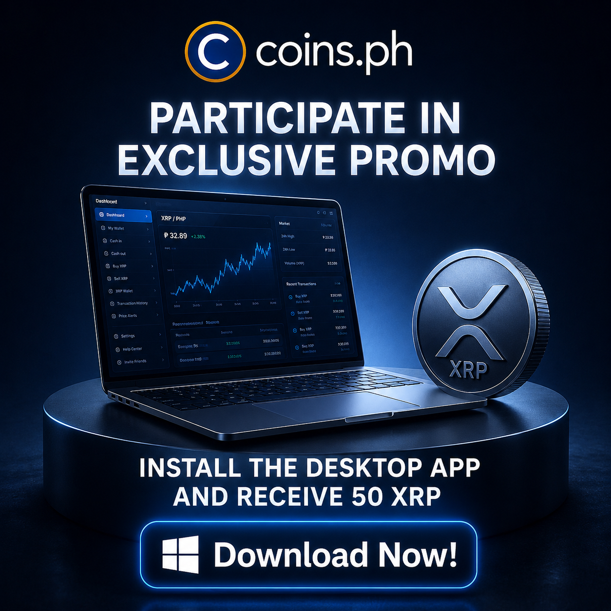 TV Trade Facebook ad: Claim your 50 XRP Bonus today