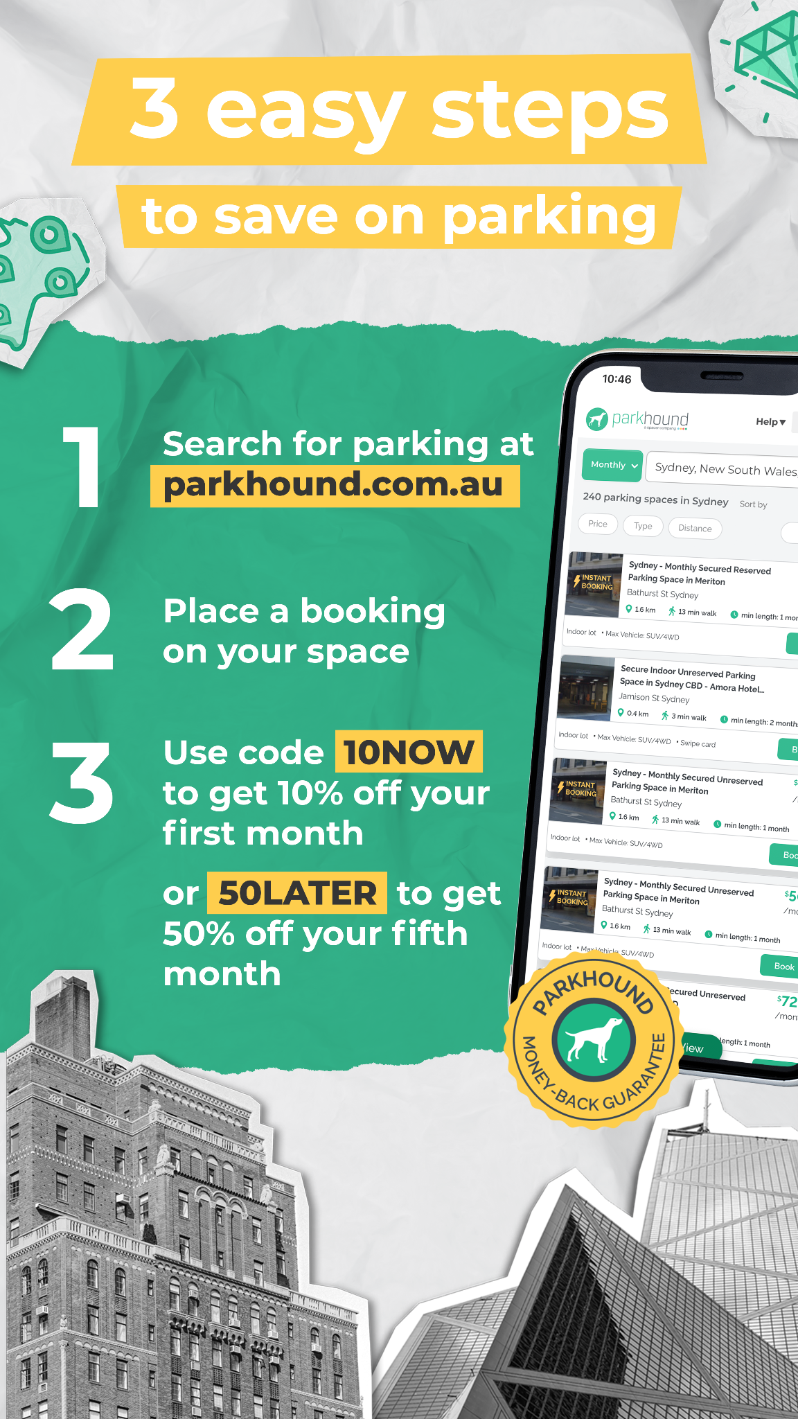 Parkhound Facebook ad