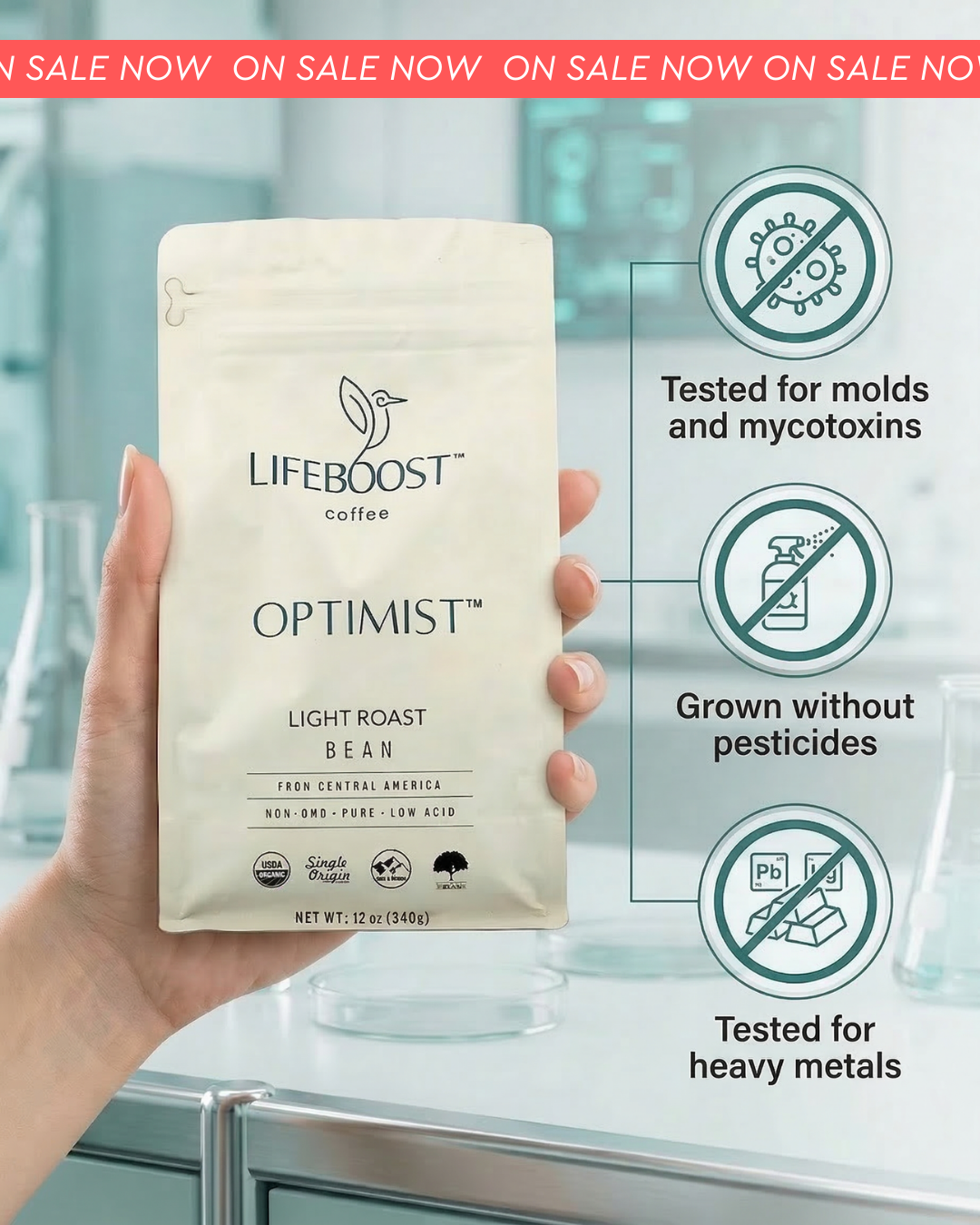Lifeboost Coffee Facebook ad
