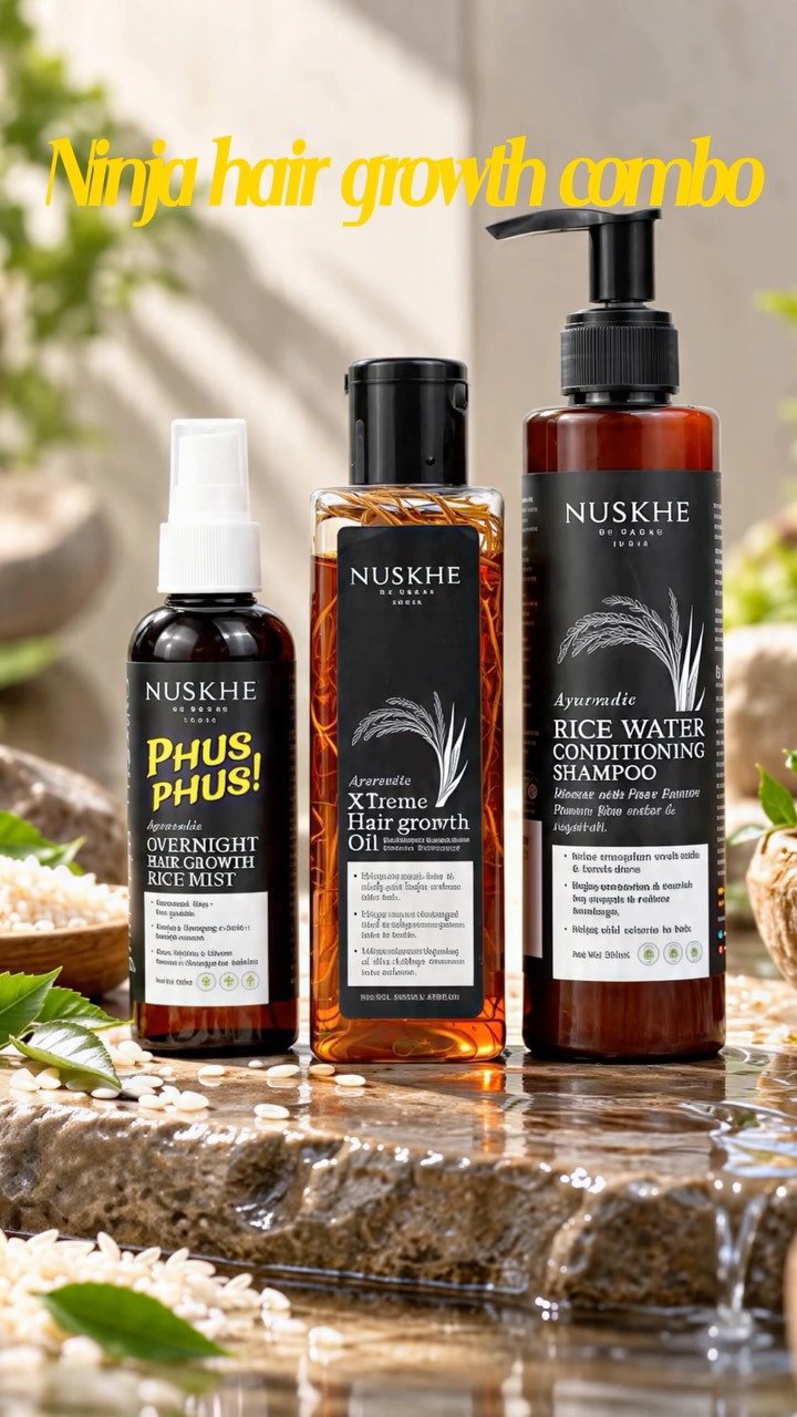 Nuskhe By Paras Facebook ad: Strong hair doesn’t happen overnight… it comes from…