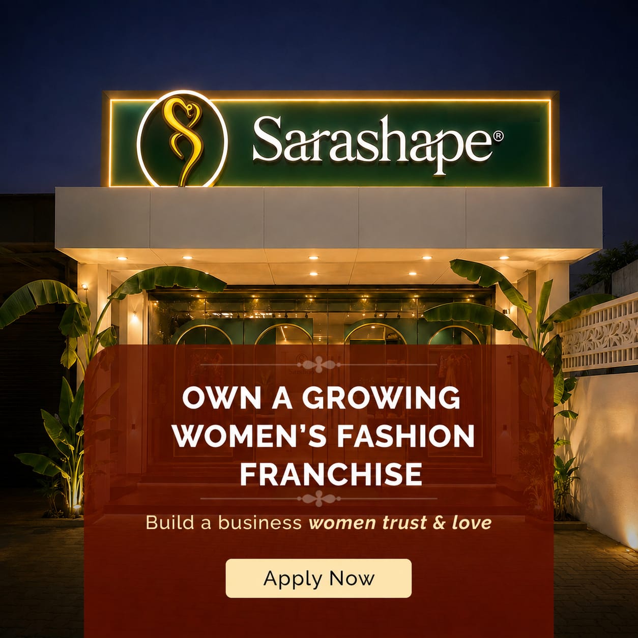 sara.shapewear.in Facebook ad: Start Your Sarashape Franchise