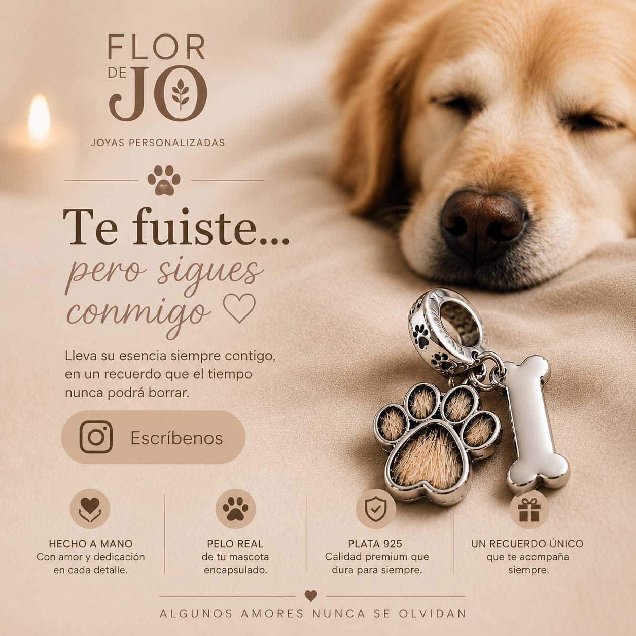 Joyas Flor de Jo Facebook ad: Chatear en Messenger
