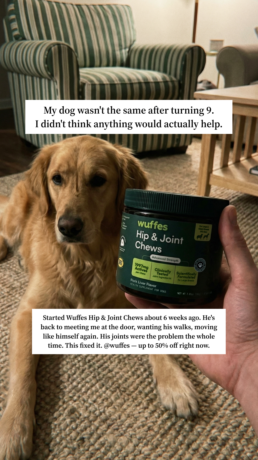 Wuffes Facebook ad