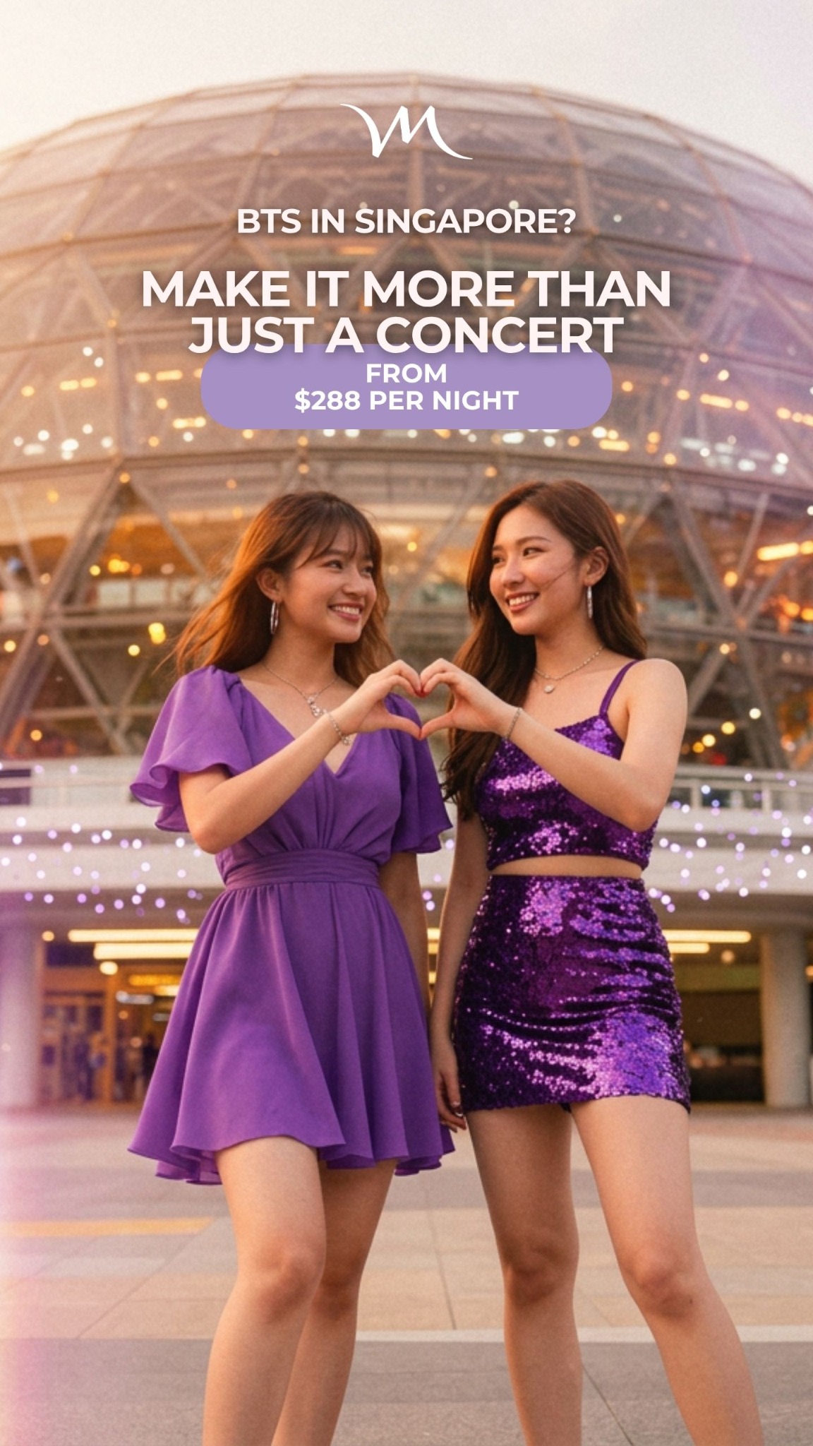 Mercure Singapore on Stevens Facebook ad: Your BTS Singapore Adventure Starts Here