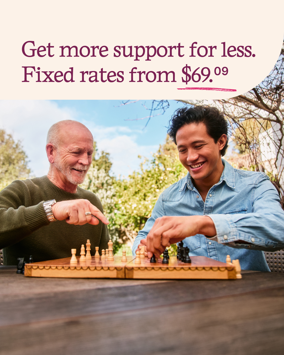 Hireup Facebook ad