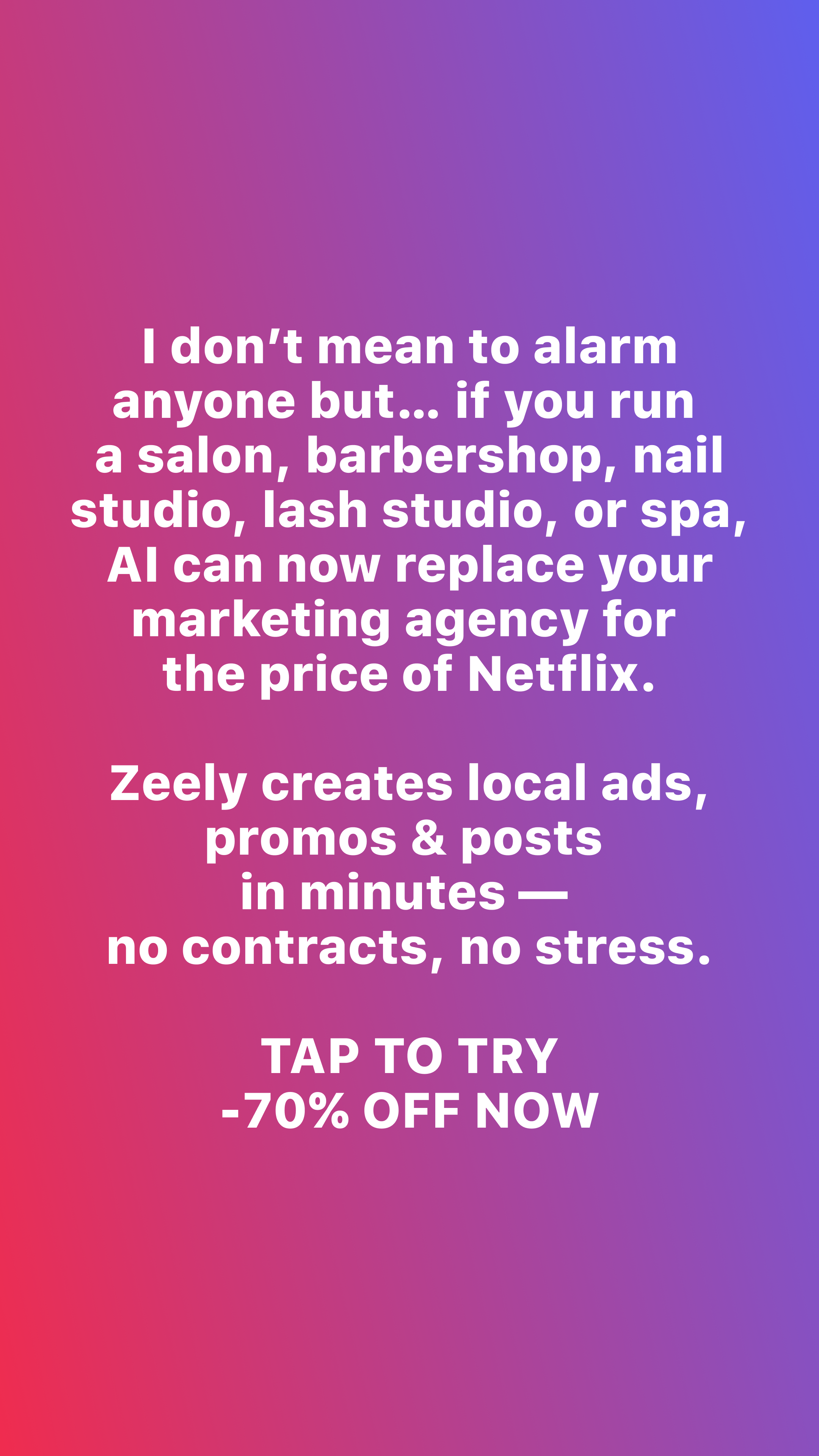 Zeely Facebook ad