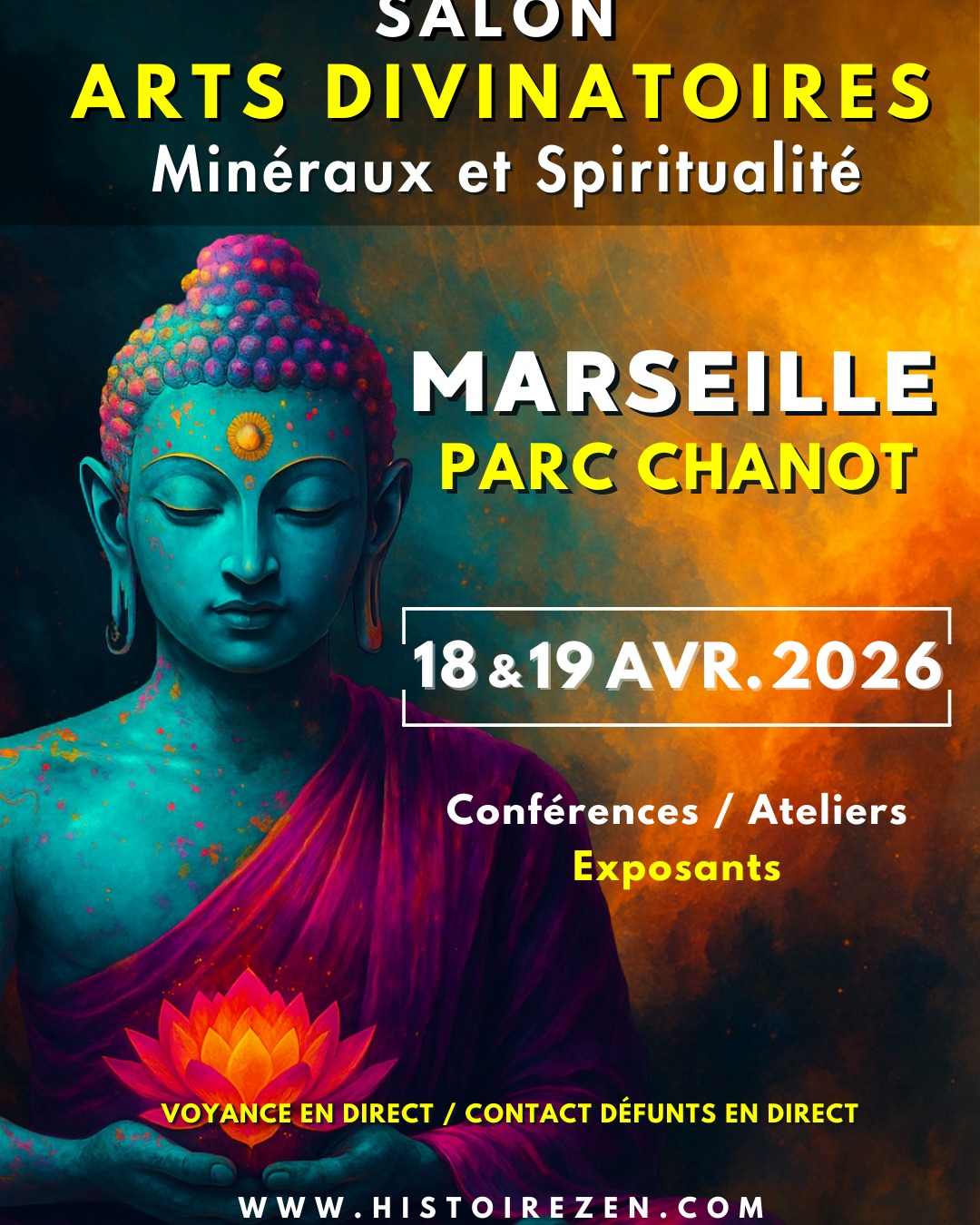 Salon Bien-Etre et Arts Divinatoires HistoireZen Facebook ad: 𝟐è𝐦𝐞 é𝐝𝐢𝐭𝐢𝐨𝐧 𝐝𝐮 𝐆𝐑𝐀𝐍𝐃 𝐒𝐚𝐥𝐨𝐧 𝐝𝐞𝐬…