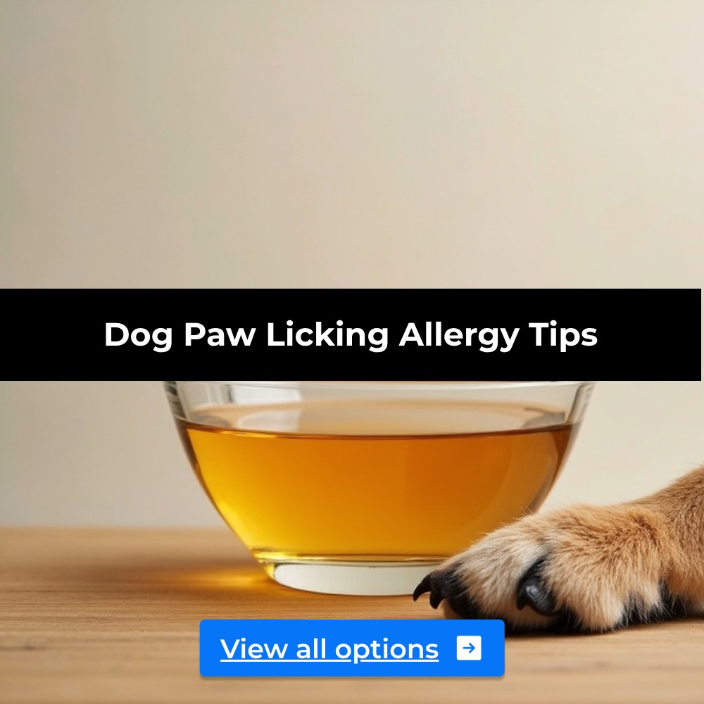 FAQArena Scoop Facebook ad: Dog Paw Licking Allergy Tips?