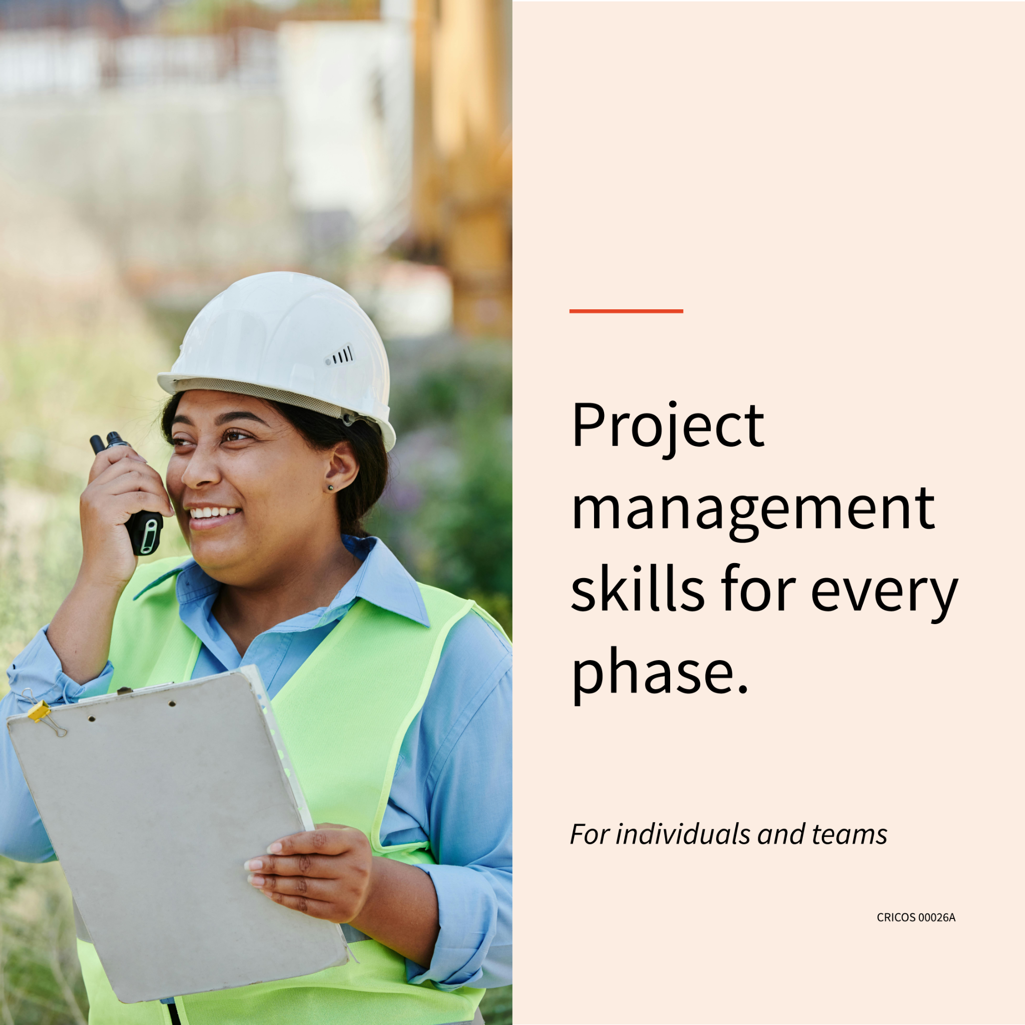 Centre for Continuing Education Facebook ad: Build your project management skills.