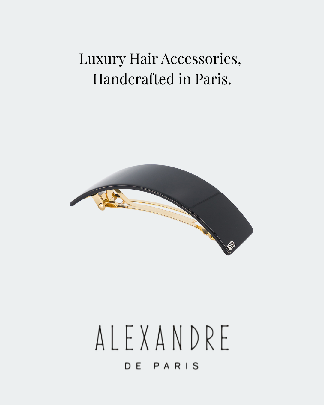 Transatlantic Jewels Facebook ad: Tuileries Ponytail Acetate Barette