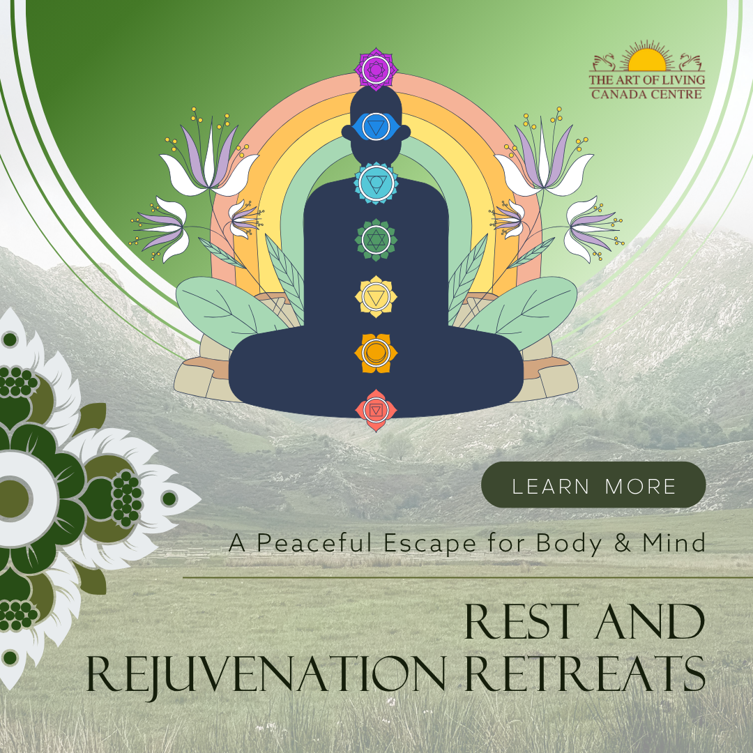 Art of Living Retreat Center Facebook ad