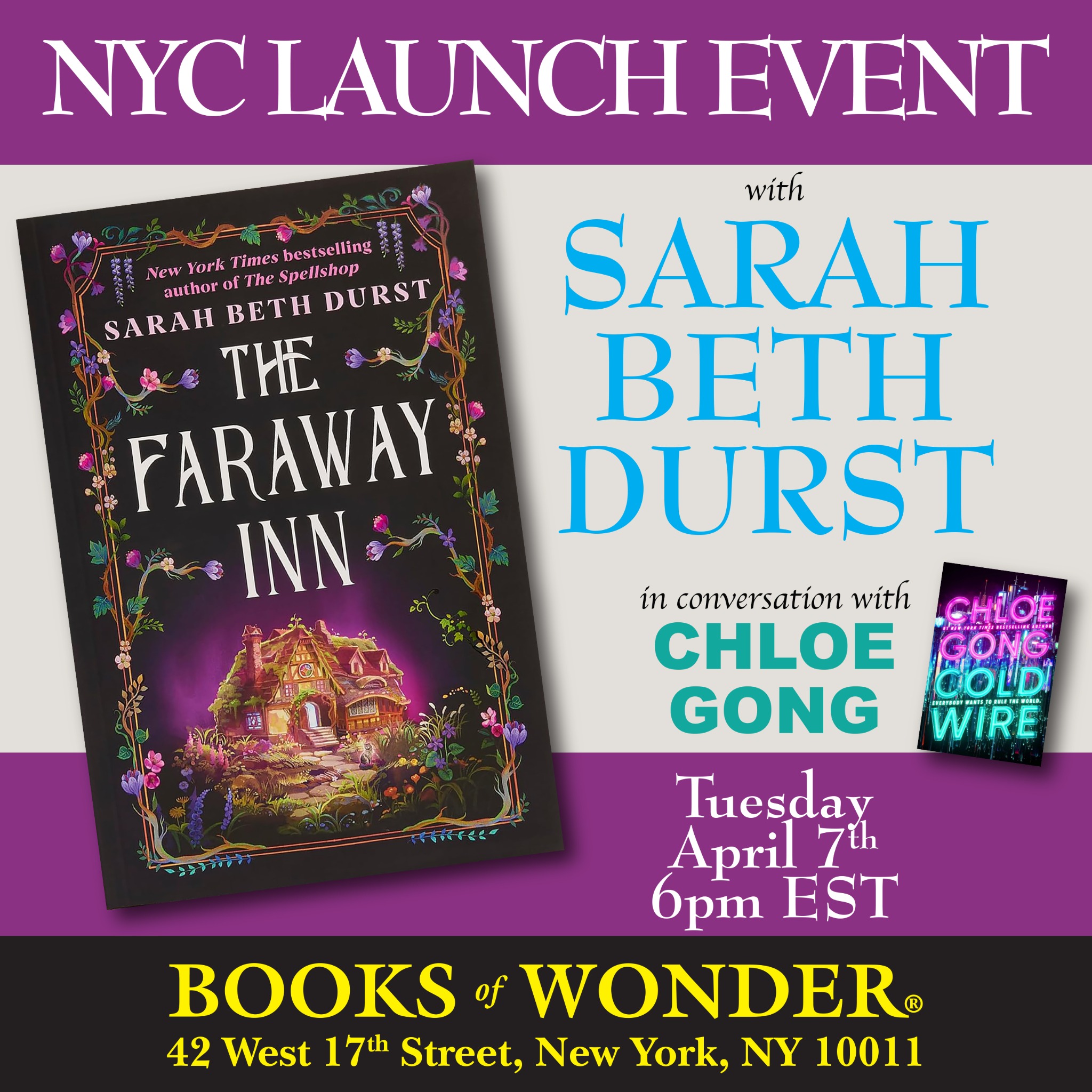 Books Of Wonder Facebook ad: Don’t miss what’s coming up at Books of…