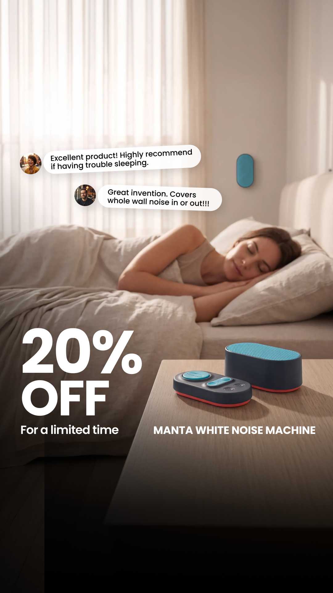 Manta Sleep Facebook ad