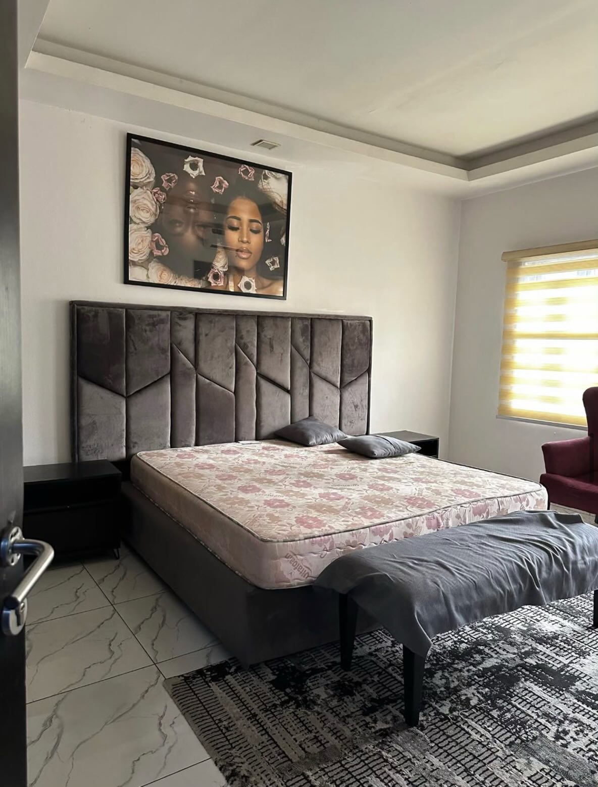 Abuja Declutter Facebook ad: Item: 6by6 Bedframe with Mattress Only