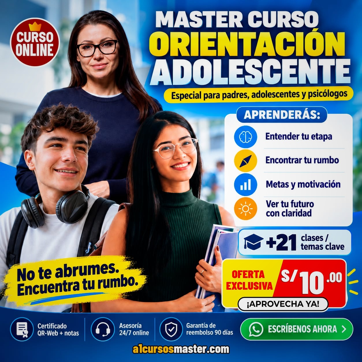 Escuela PIXEL Perú Facebook ad: Ayuda a tu adolescente a mejorar hábitos, enfoque y…