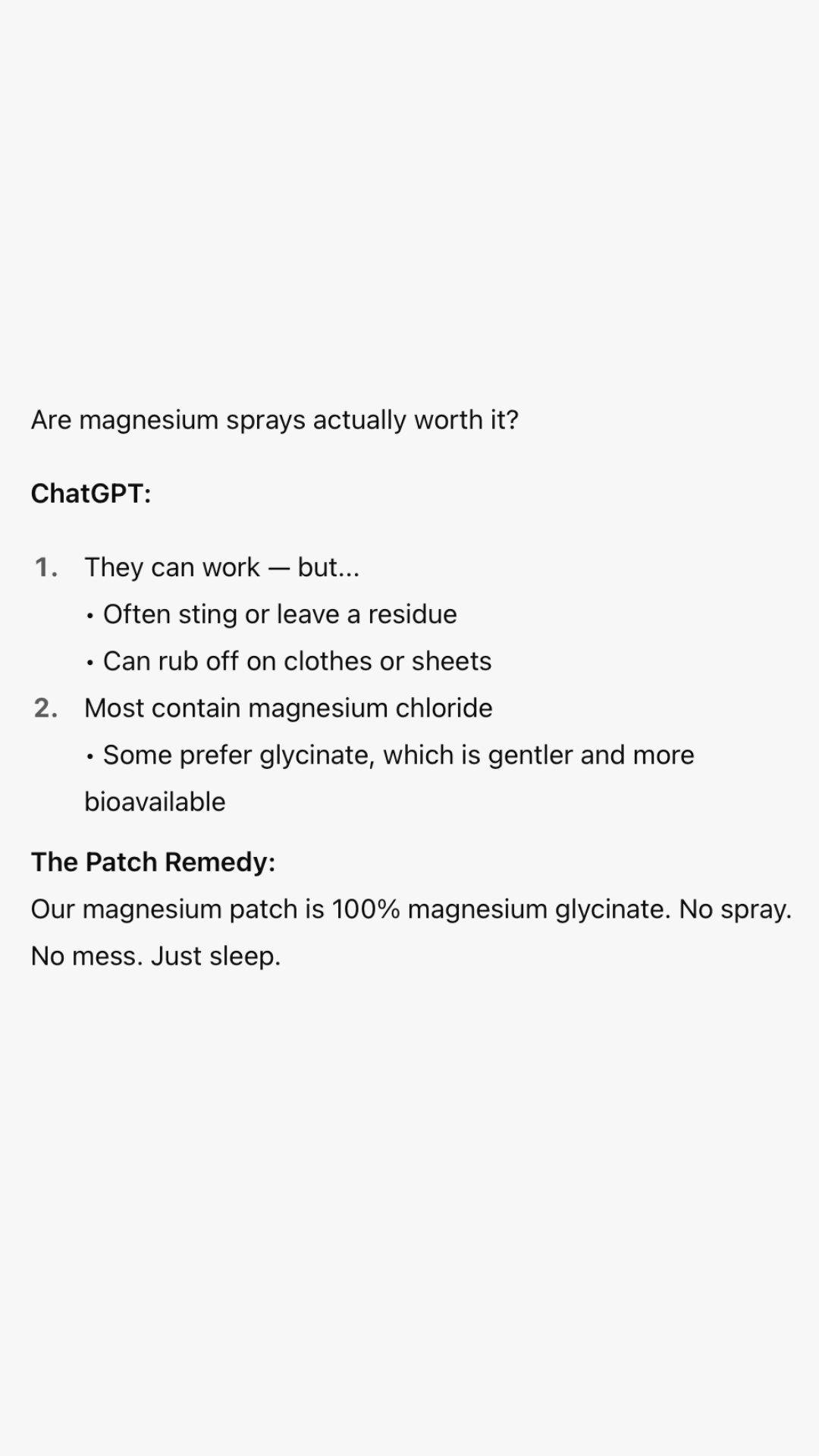 The Patch Remedy Facebook ad