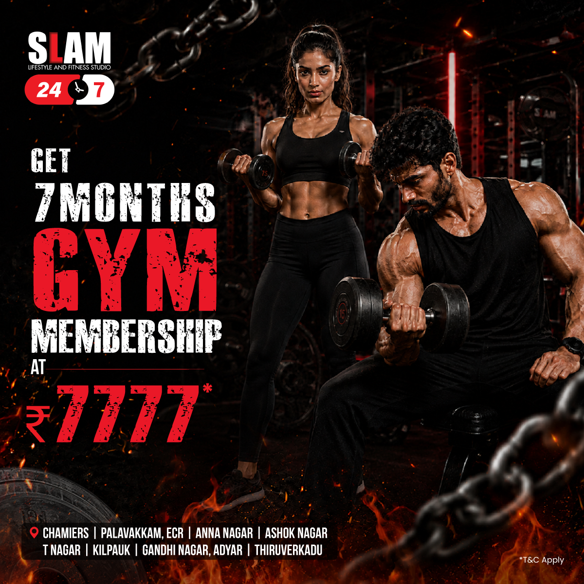 SLAM Lifestyle and Fitness Studio Facebook ad