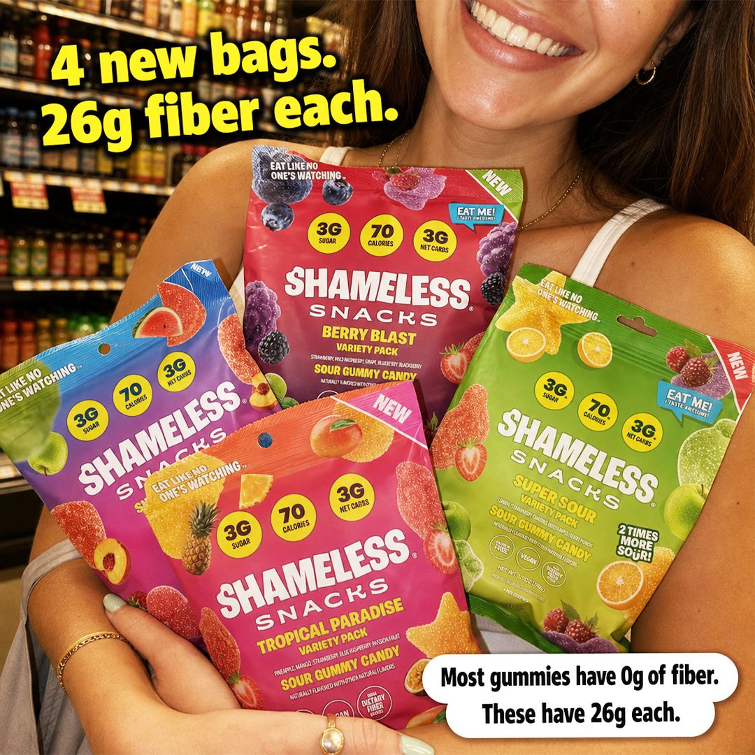 Shameless Snacks Facebook ad