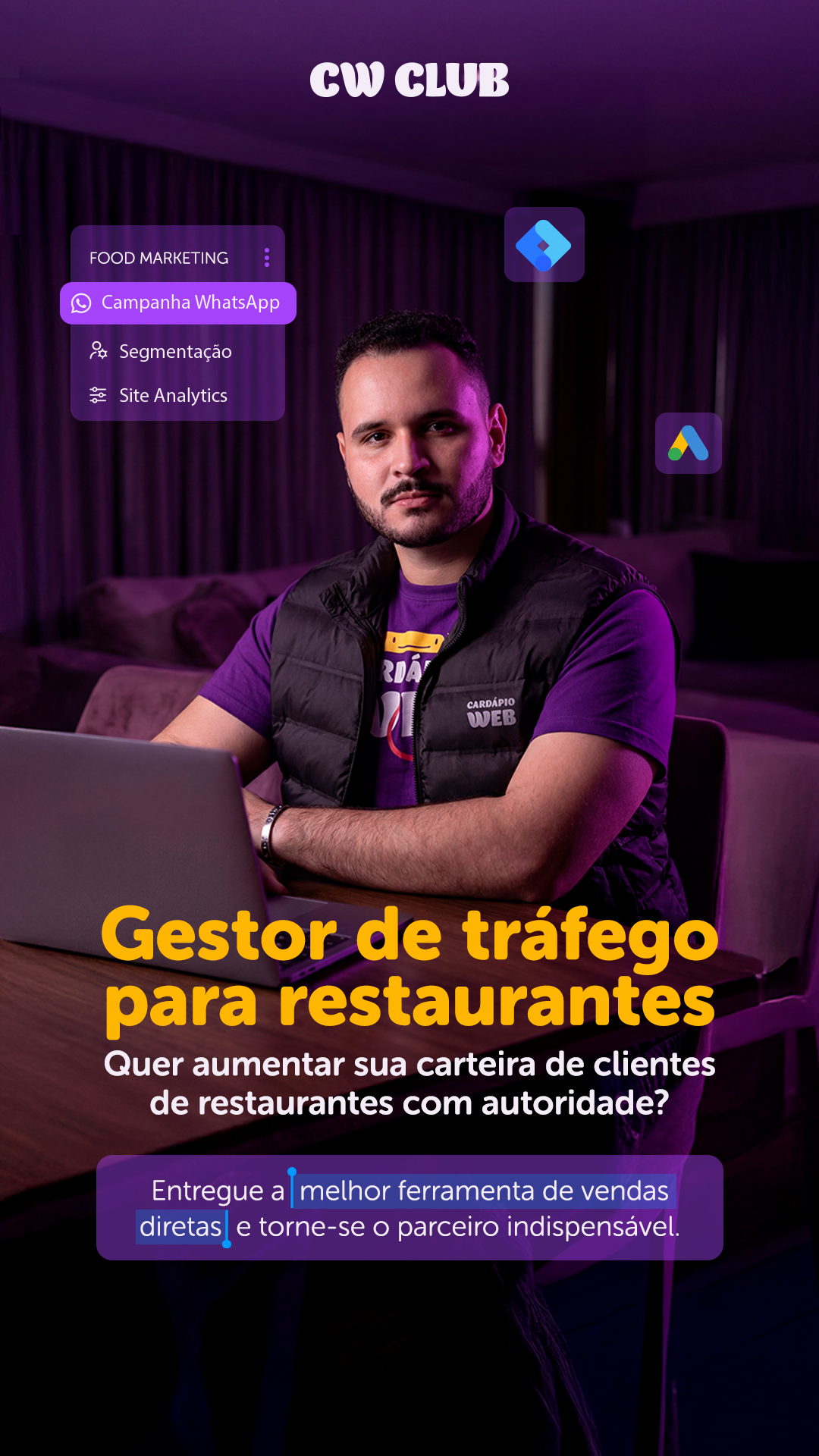 Cardápio Web Facebook ad