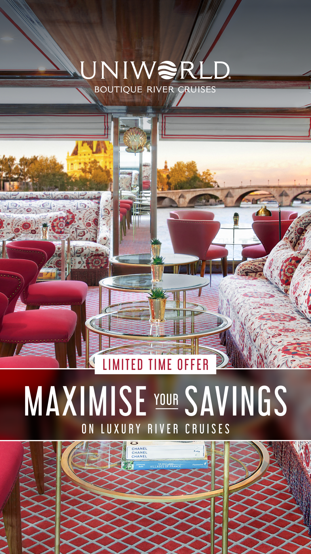 Uniworld Boutique River Cruises Facebook ad