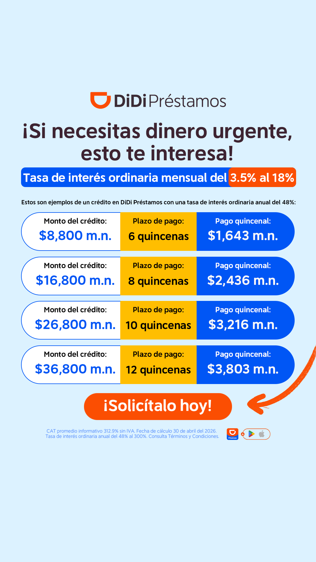 DiDi Loan Facebook ad
