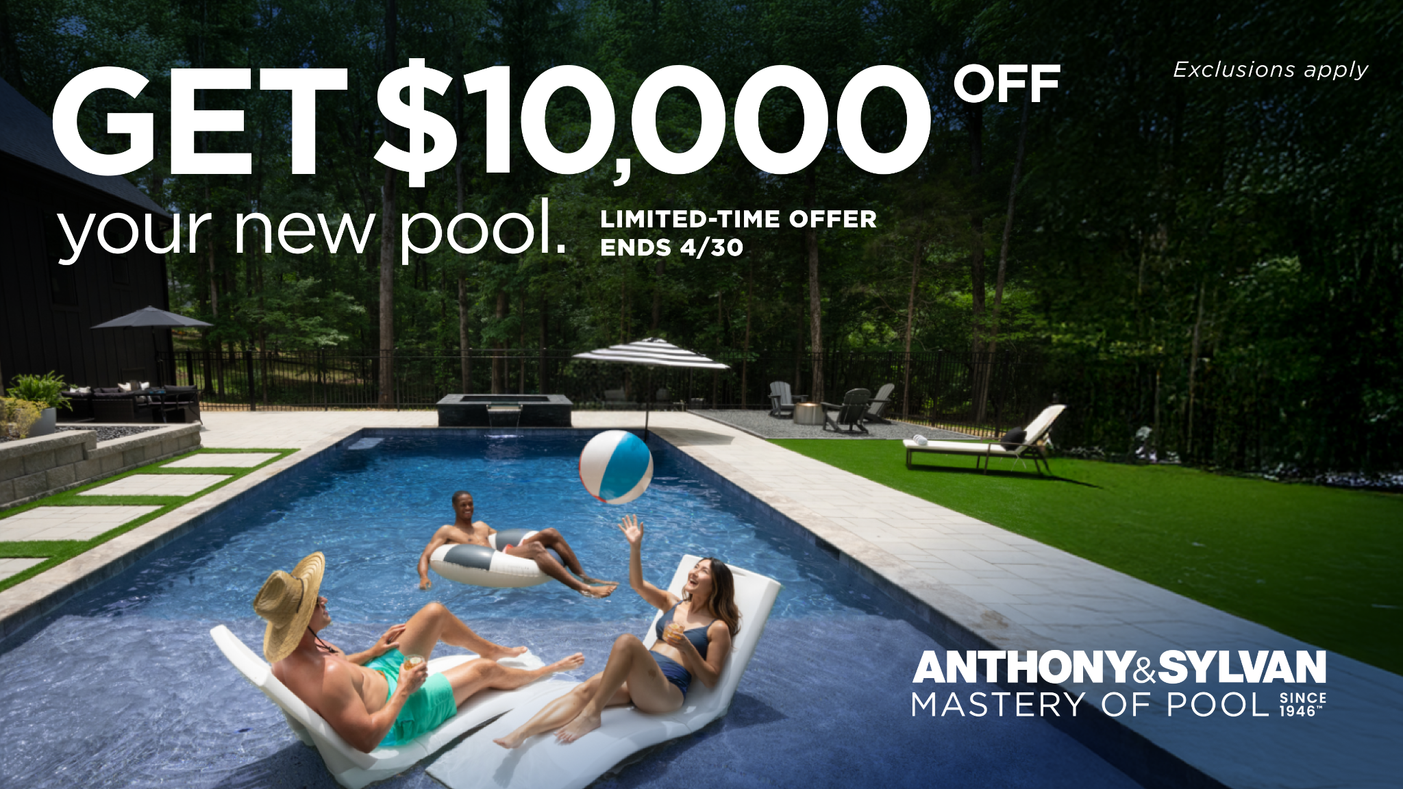 Anthony & Sylvan Pools Facebook ad